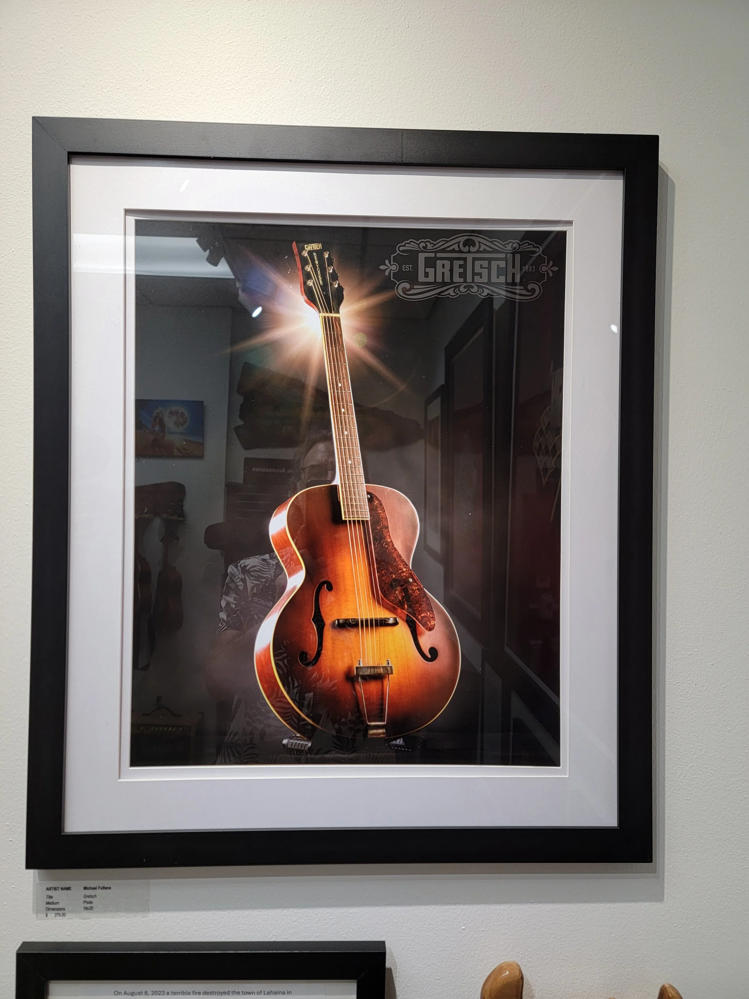 "Gretsch" 16x20 Framed Photography by Michael Fullana $275.00