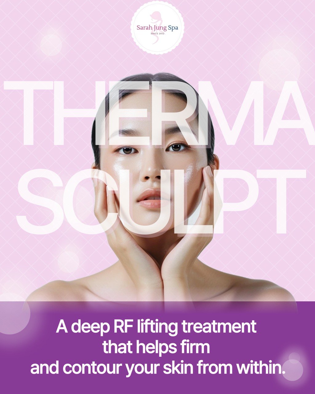 ✨ Therma Sculpt
Monopolar RF 기술로 피부 깊숙이 에너지를 전달해
탄력 있는 리프팅과 탄탄한 피부결을 선사합니다.

From sculpted contours to radiant skin &mdash;
Experience the power of Therma Sculpt. 💫
✨ 이중턱부터 눈가 주름까지, 꼼꼼하게 케어하세요 ✨

#ThermaSculpt #RFtherapy #SkinTightening #FacialConto