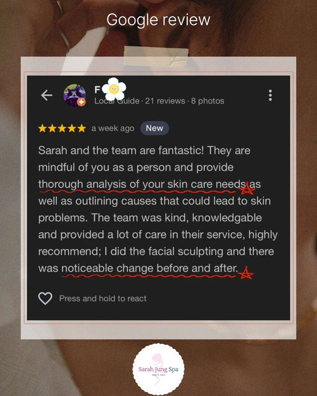 ✨ A heartfelt thank you for your wonderful Google review! 💖

We are deeply encouraged by your praise for our kindness, expertise, and the noticeable change you experienced. As your review highlights, providing customized care that thoroughly analyze