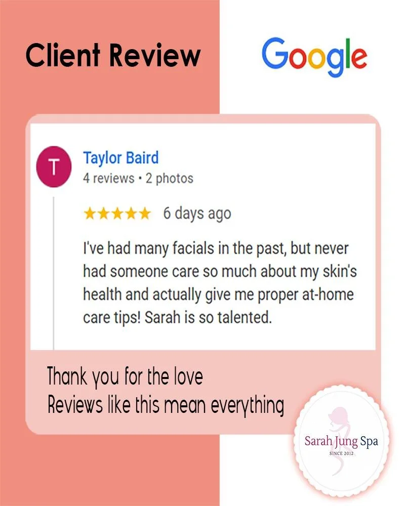 진짜 리뷰. 진짜 결과. 🤍
사라정 스파는
일시적인 해결을 추구하지 않습니다.
오래도록 건강한 피부를 만듭니다.
개인 맞춤 케어.
눈에 보이는 변화.
지속되는 결과.
📩 상담 예약은 DM 주세요.

#KoreanFacial #AntiAgingFacial #AcneTreatment #GlassSkin #SkinClinic #CustomizedFacial #GlowingSkin #SkinCareVancouver #CoquitlamSkinCare