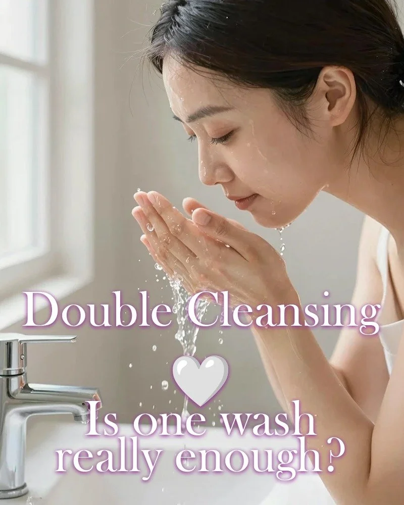 건강한 피부를 위한 더블 클렌징의 중요성
더블 클렌징은 피부를 깨끗하고 건강하게 유지하는 기본 단계입니다.
1차 세안(오일/밤 타입)은 메이크업, 자외선 차단제, 피지를 녹여 제거합니다.
2차 세안(폼/젤 타입)은 땀과 노폐물을 부드럽게 씻어냅니다.
더블 클렌징의 장점
- 모공 막힘 예방
- 트러블 감소
- 다음 단계 제품 흡수력 향상
- 맑은 피부톤 유지

단, 과도한 세안은 피부 장벽을 약화시킬 수 있으므로 순하고 자극이 적은 제품을 사용하
