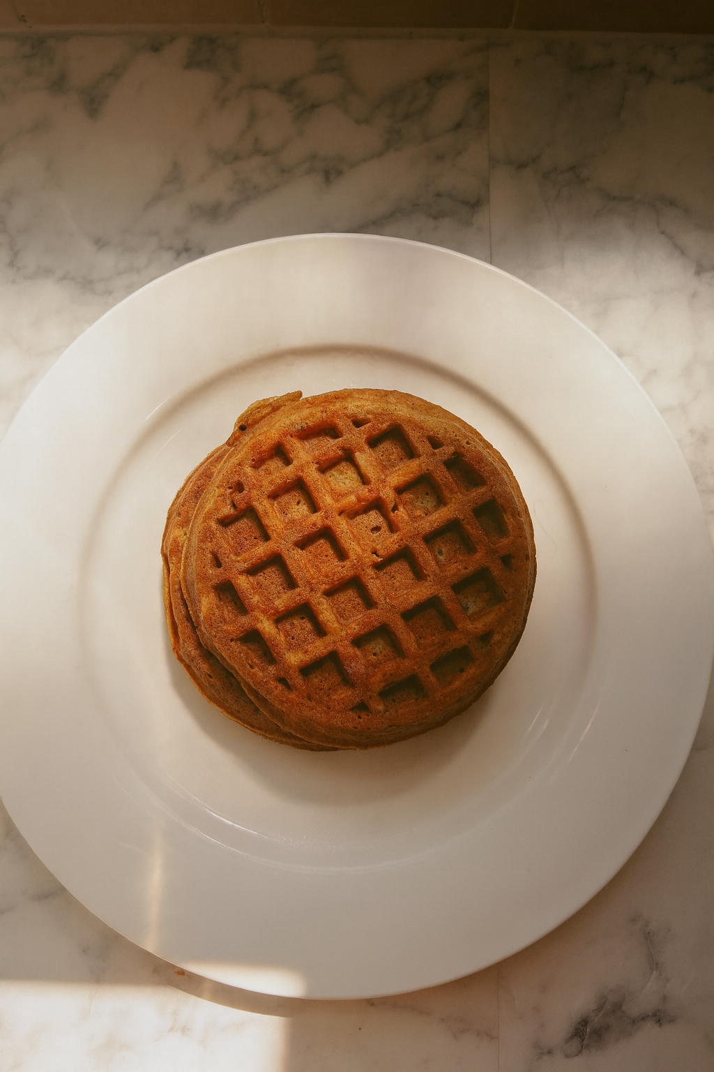 Carrot Cake Waffles