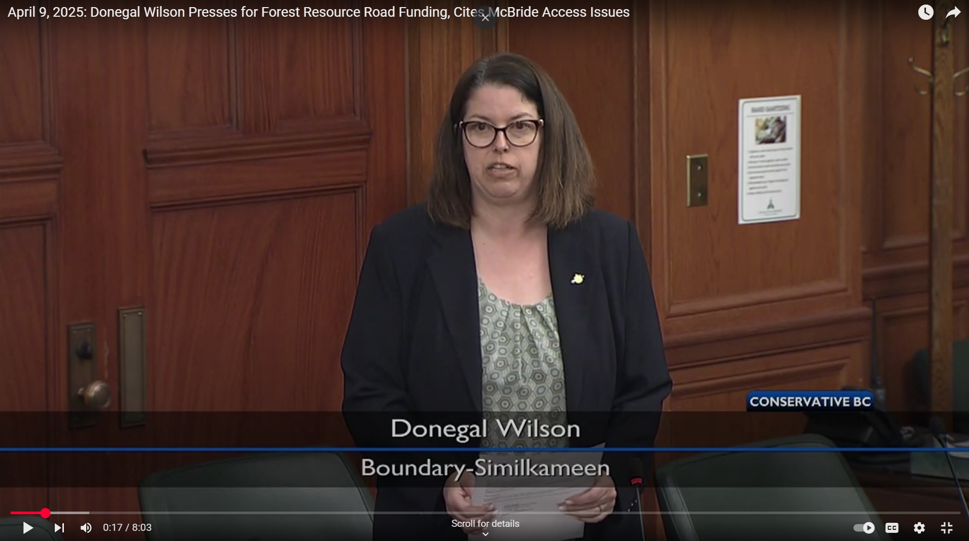 PRESSING FOR FOREST RESOURCE ROAD FUNDING
