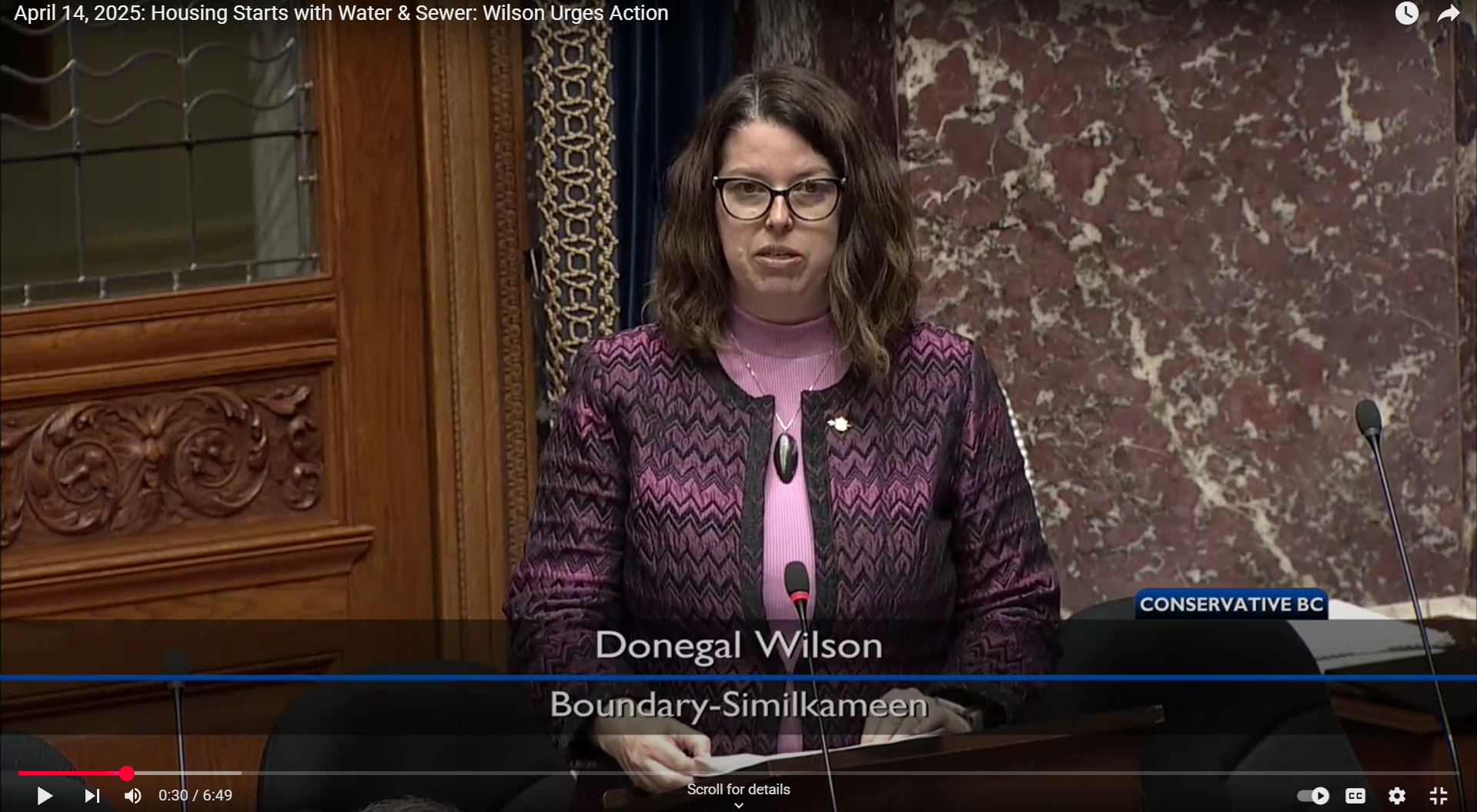 HOUSING STARTS WITH WATER AND SEWER: DONEGAL WILSON URGES ACTION