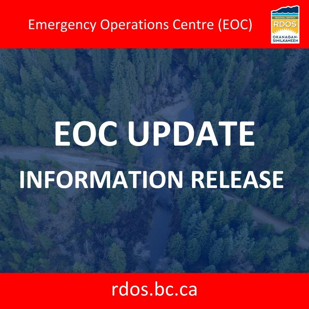 Regional partners across the Similkameen and Boundary are continuing to monitor an atmospheric weather event impacting our communities.

Please stay informed, prepared, and rely on official updates.
🔗 
https://www.rdos.bc.ca/.../20251215-1000-EOC-Up