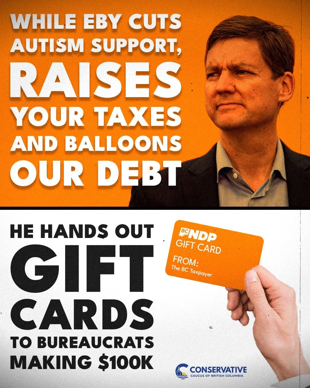 While families lose autism funding and seniors are being told there&rsquo;s no money, the NDP is spending tens of thousands of taxpayer dollars on gift cards for government bureaucrats.