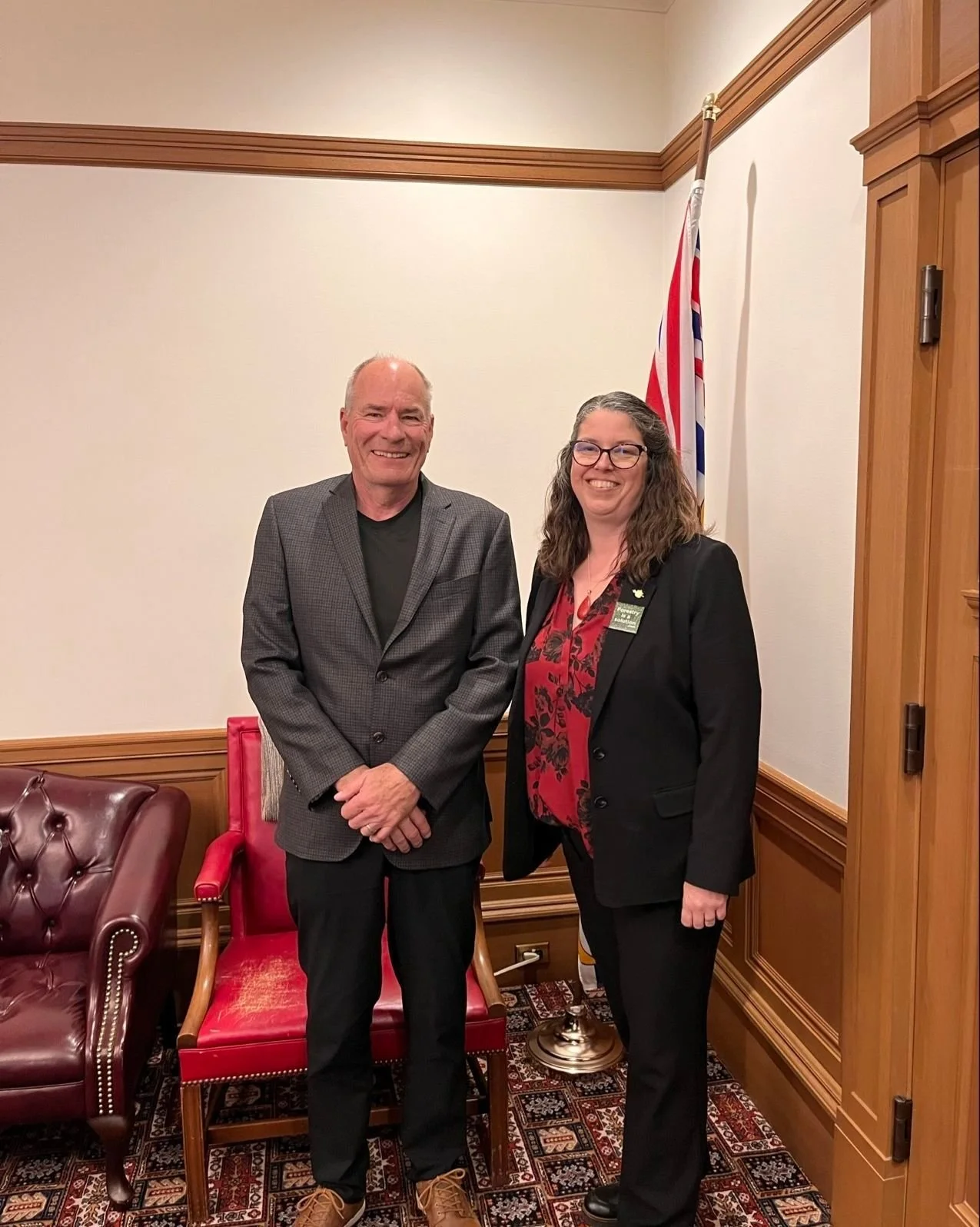 Great to host Martin Johansen, Mayor of Oliver, British Columbia, in Victoria.

We spent time meeting with Ministers and advocating for our region. Always better when we work together.