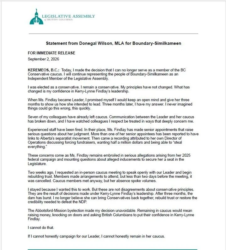 Please see attached statement: