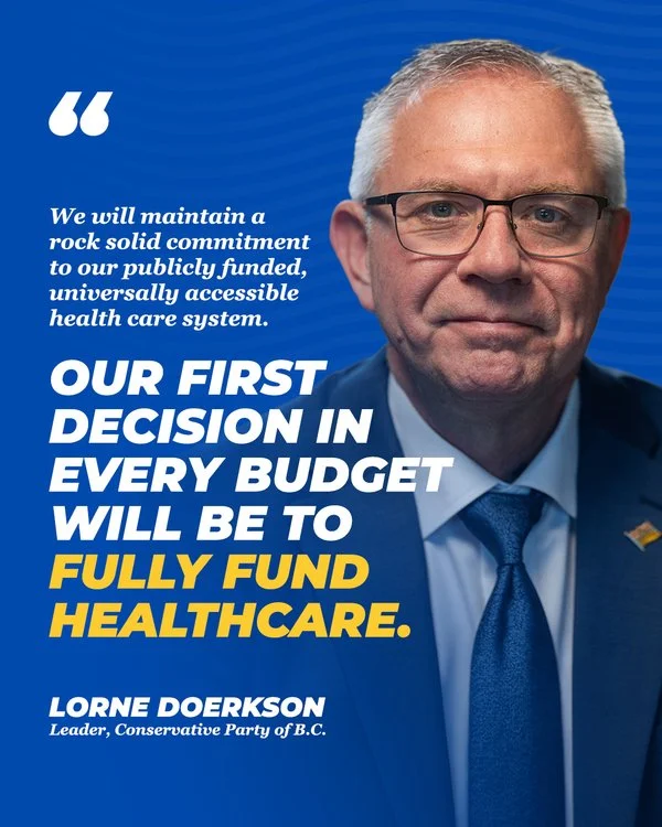 Fully fund health care &mdash; and make sure it works for patients.

Lorne Doerkson has committed that a Conservative government will maintain our publicly funded, universally accessible health care system and make fully funding health care the first