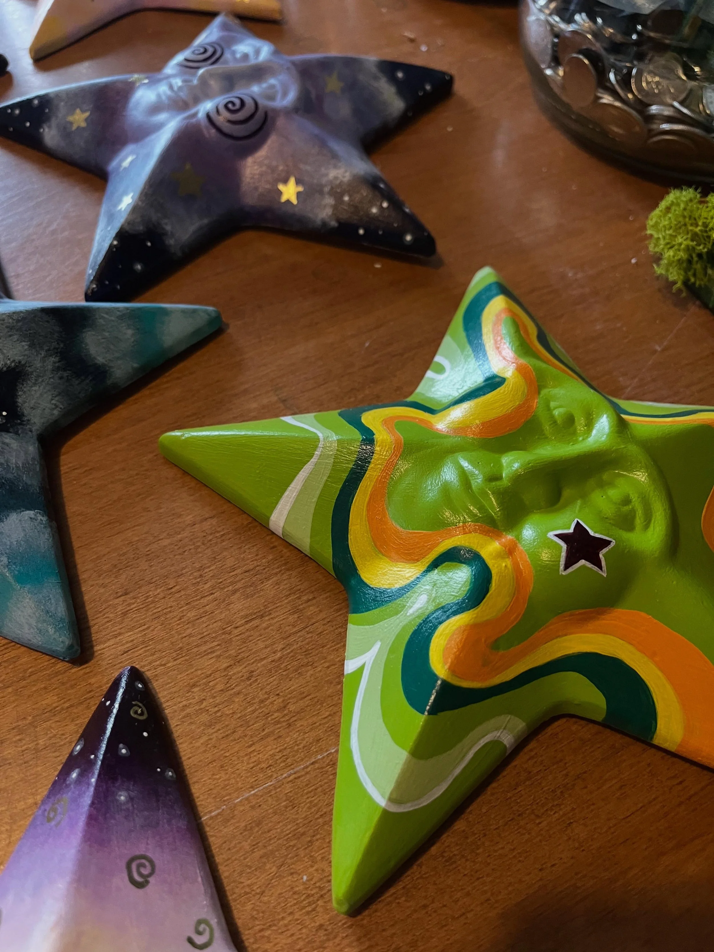 I can&rsquo;t believe we&rsquo;re just two days away! And good news, I actually have 8 stars available instead of 6!

There will be some framed original illustrations available and three moons!

One small change with this batch is they will have a la