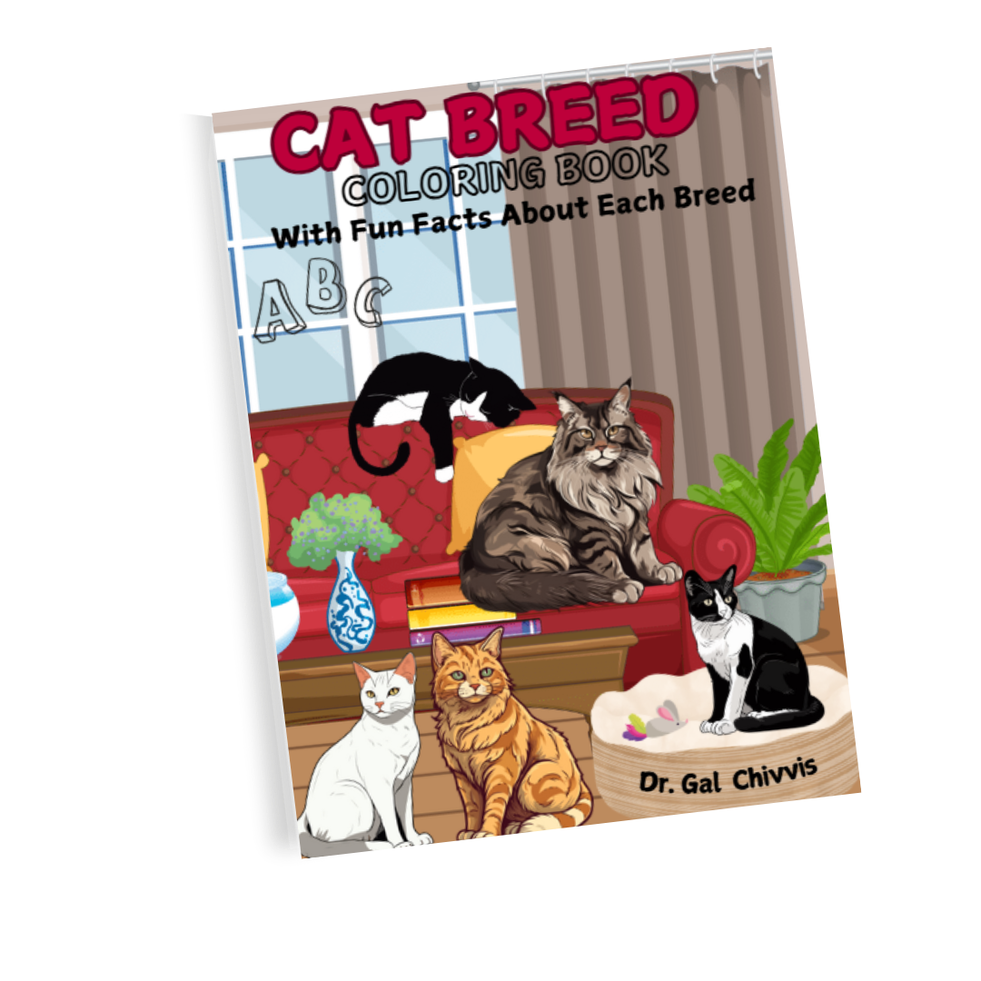 Cat Breed Coloring Book