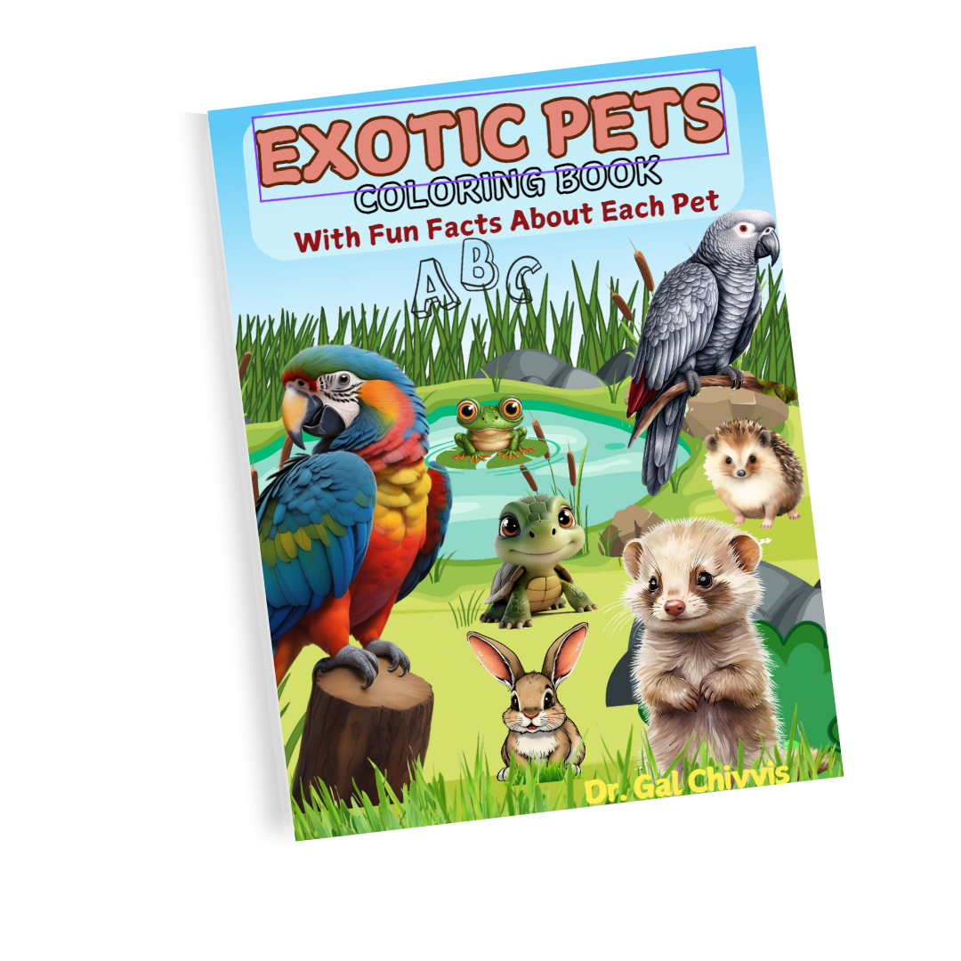 Exotic Pets Coloring Book