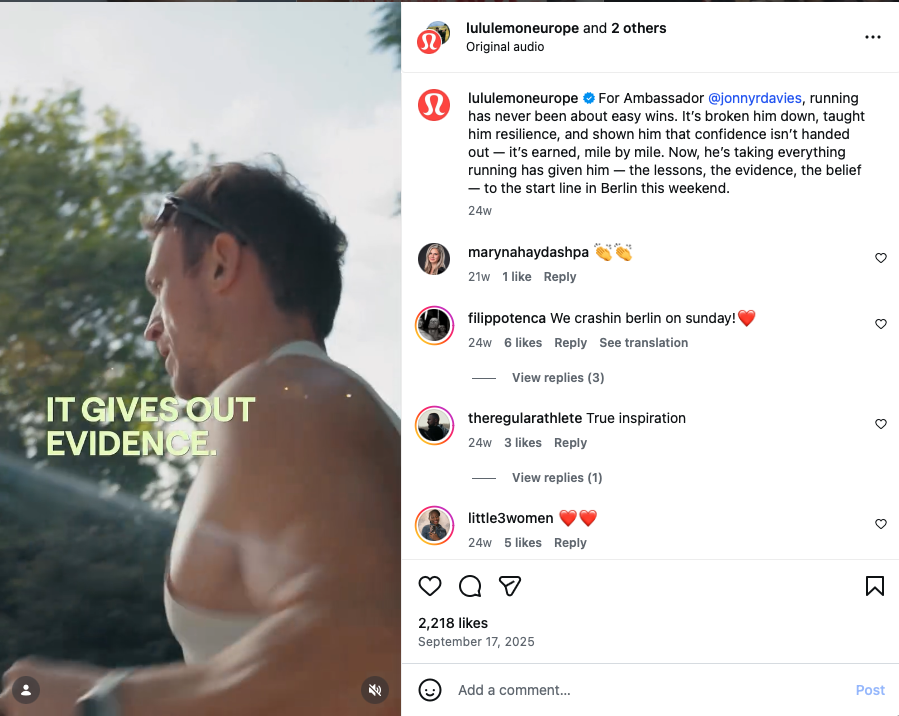 lululemon brand ambassador. lululemon brand ambassador program.