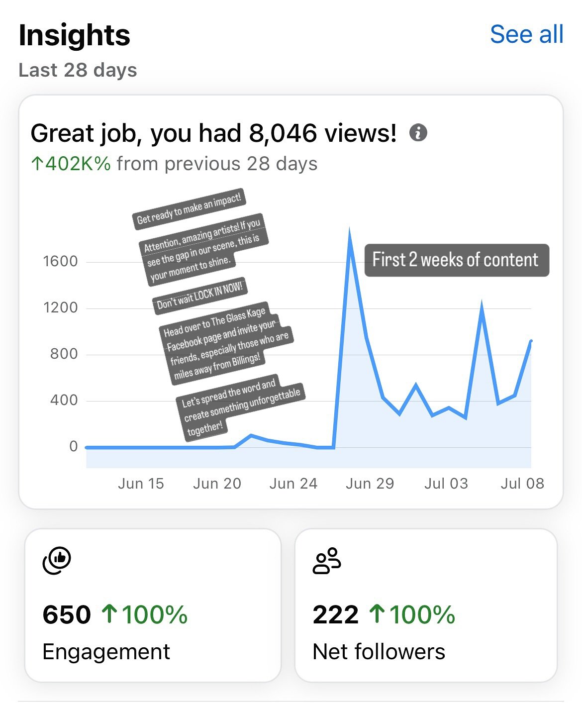 We're making great progress and gaining exciting momentum! Let’s unite to support our local music scenes and enhance experiences for artists and fans. Together, we can spread awareness about the incredible potential here. #TheGlassKage #Organic
