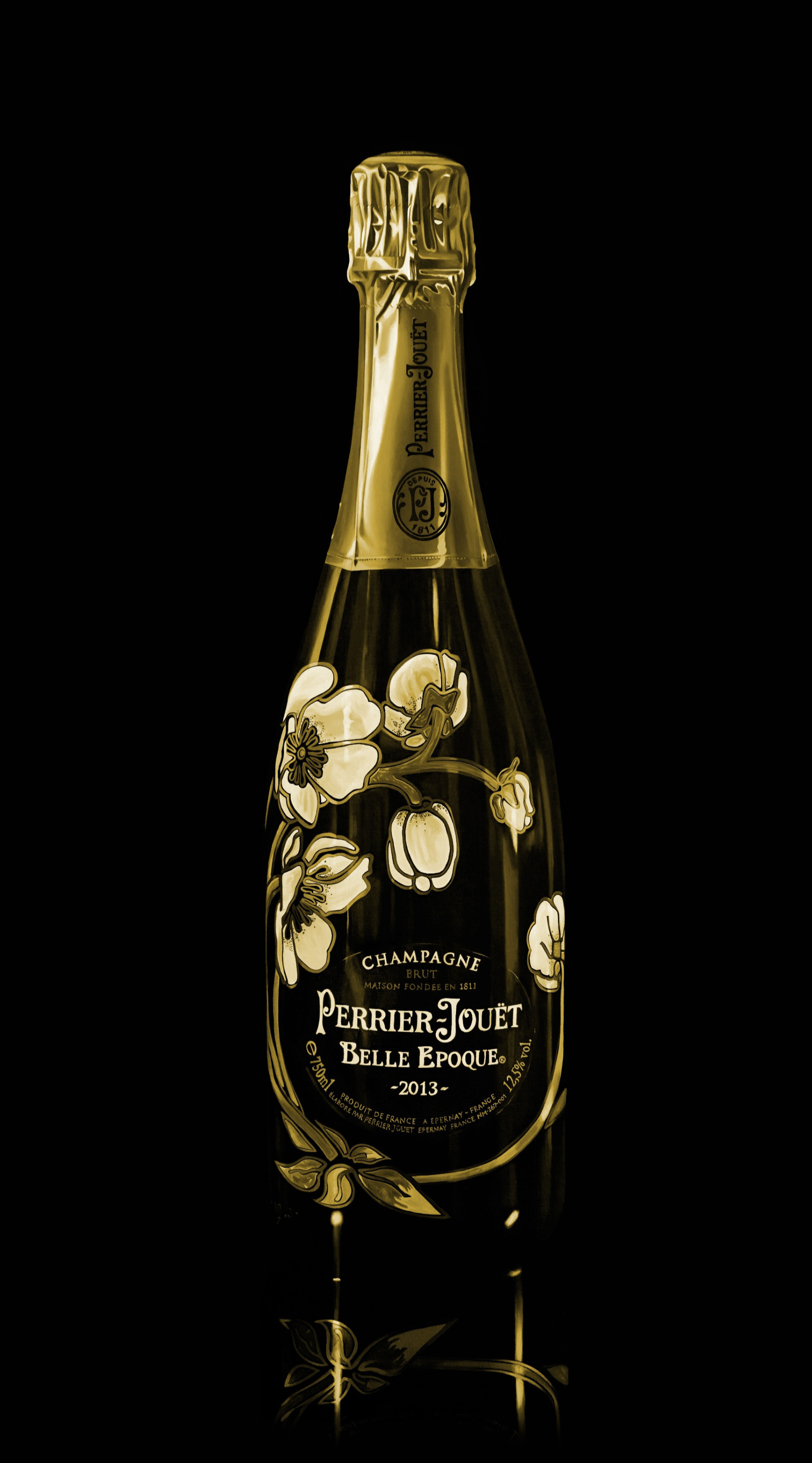 Bottle #14a (2023).  90x50cm