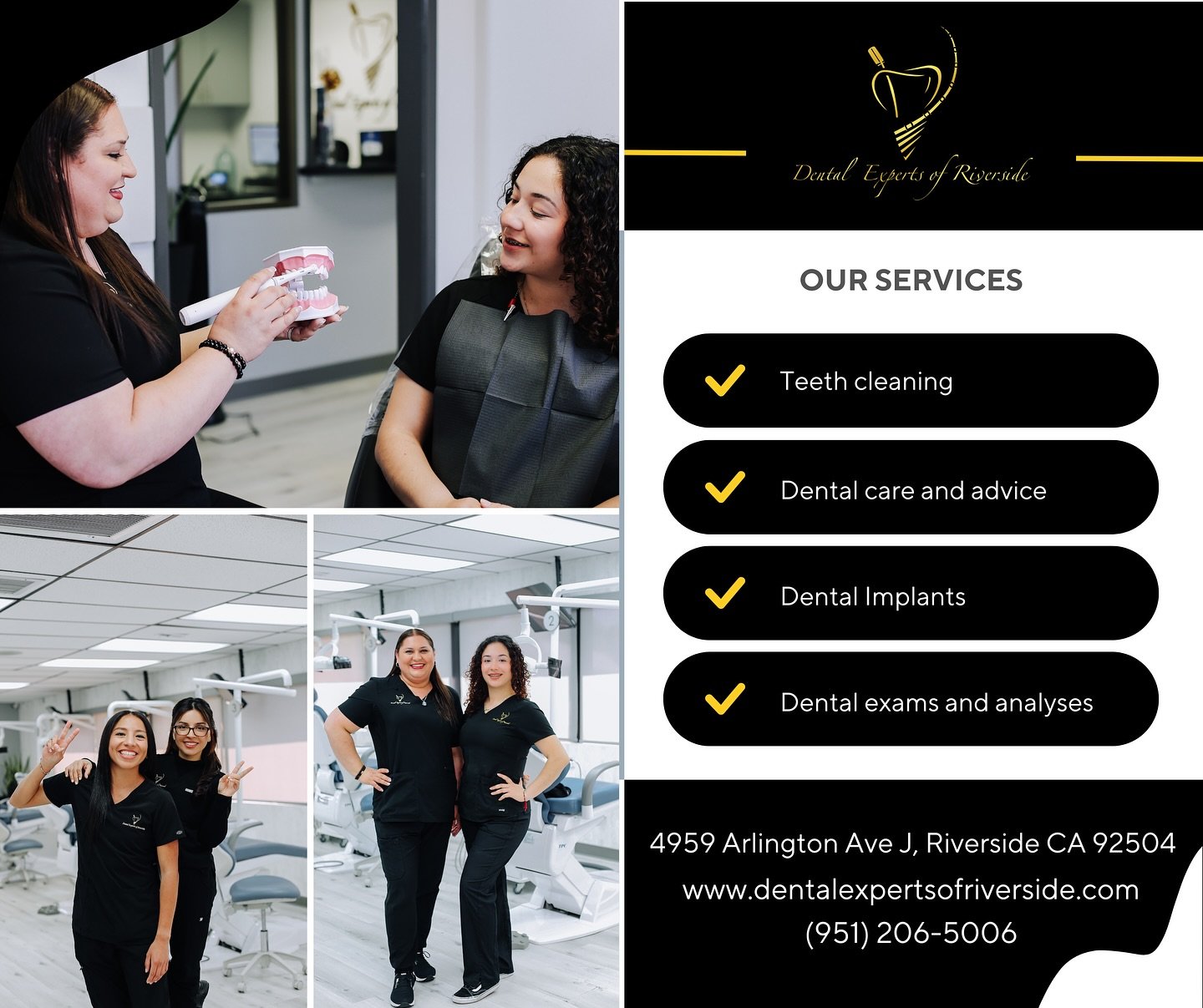 Transform your smile with Dental Experts of Riverside! From routine cleanings to advanced cosmetic and restorative care, we offer comprehensive services to keep your teeth shining bright. 🦷✨

#HealthySmile #RiversideDental #FamilyDentist #RiversideP