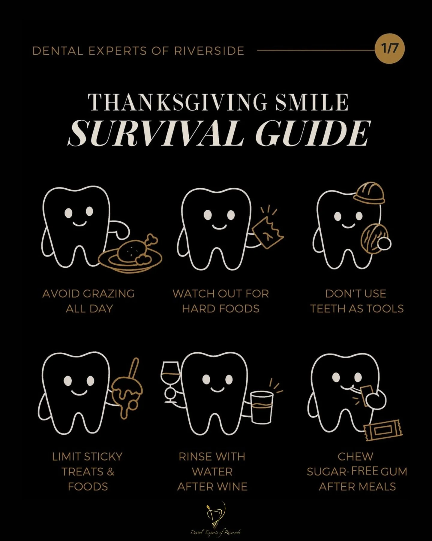 YOUR PRE-FEAST PSA 🦷 from Dental Experts of Riverside ✨
Got questions or want a quick check-up before the holidays hit? Call us at 951-206-5006 or tap the link in bio to book online today! 🦷✨

#FamilyDentist #RiversideProud #RiversideDentist #Inlan