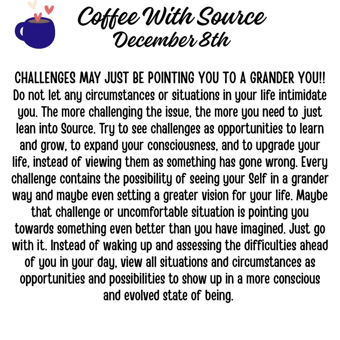 CHALLENGES MAY JUST BE POINTING YOU TO A GRANDER YOU!!