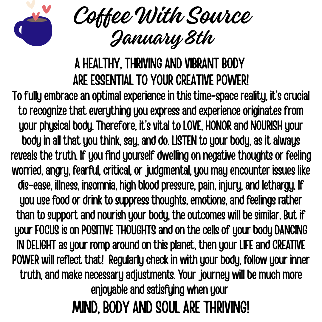 A HEALTHY, THRIVING AND VIBRANT BODY ARE ESSENTIAL TO YOUR CREATIVE POWER!