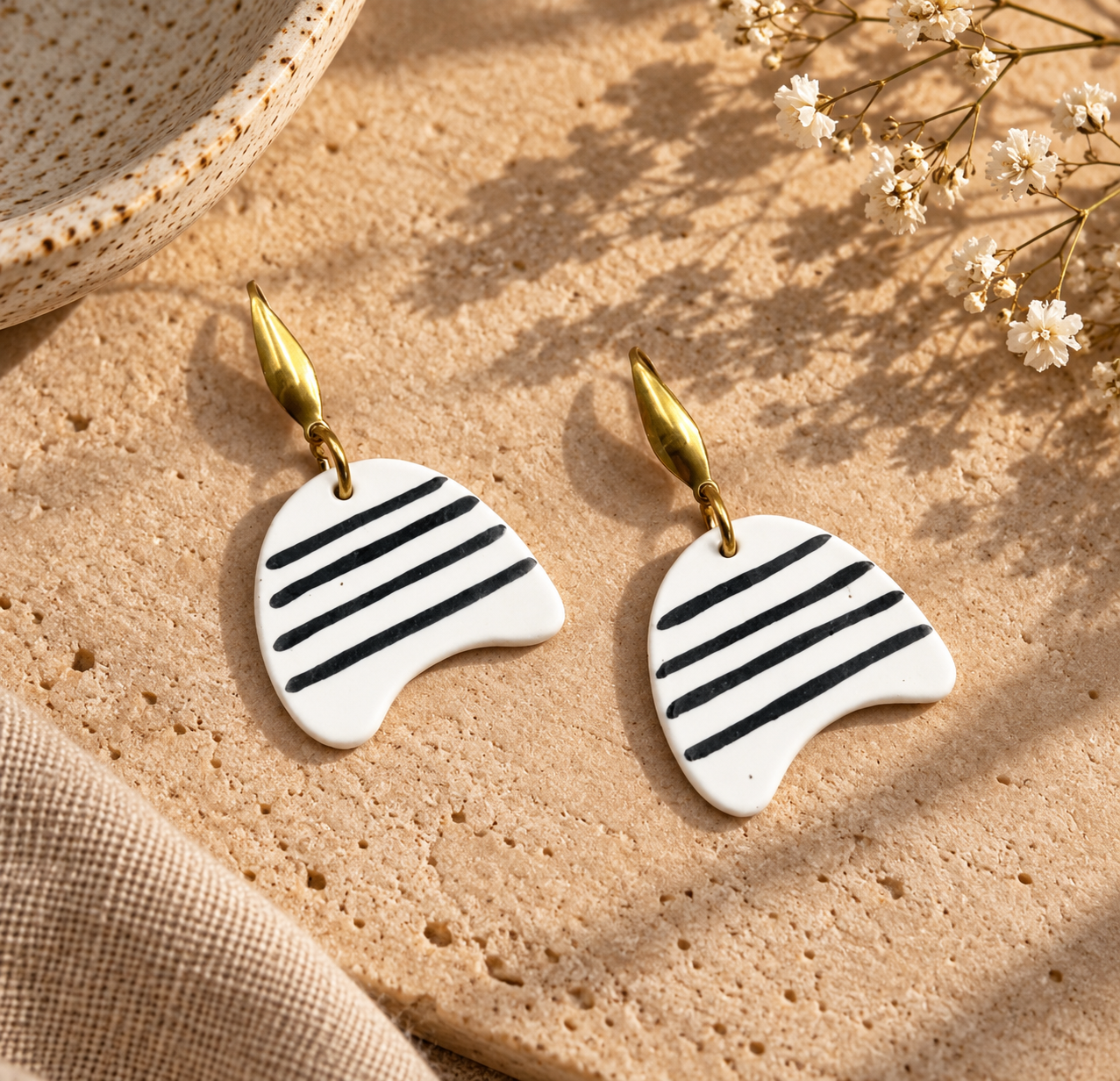 Stripe Arch Earrings