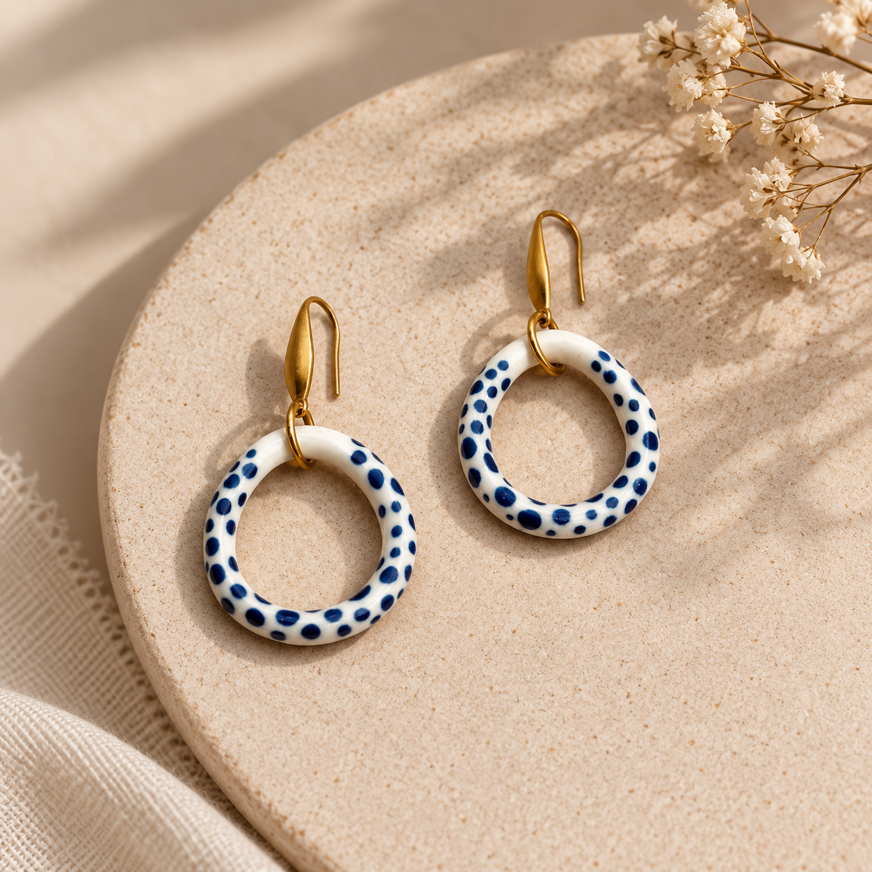 Blue Dot Hoops