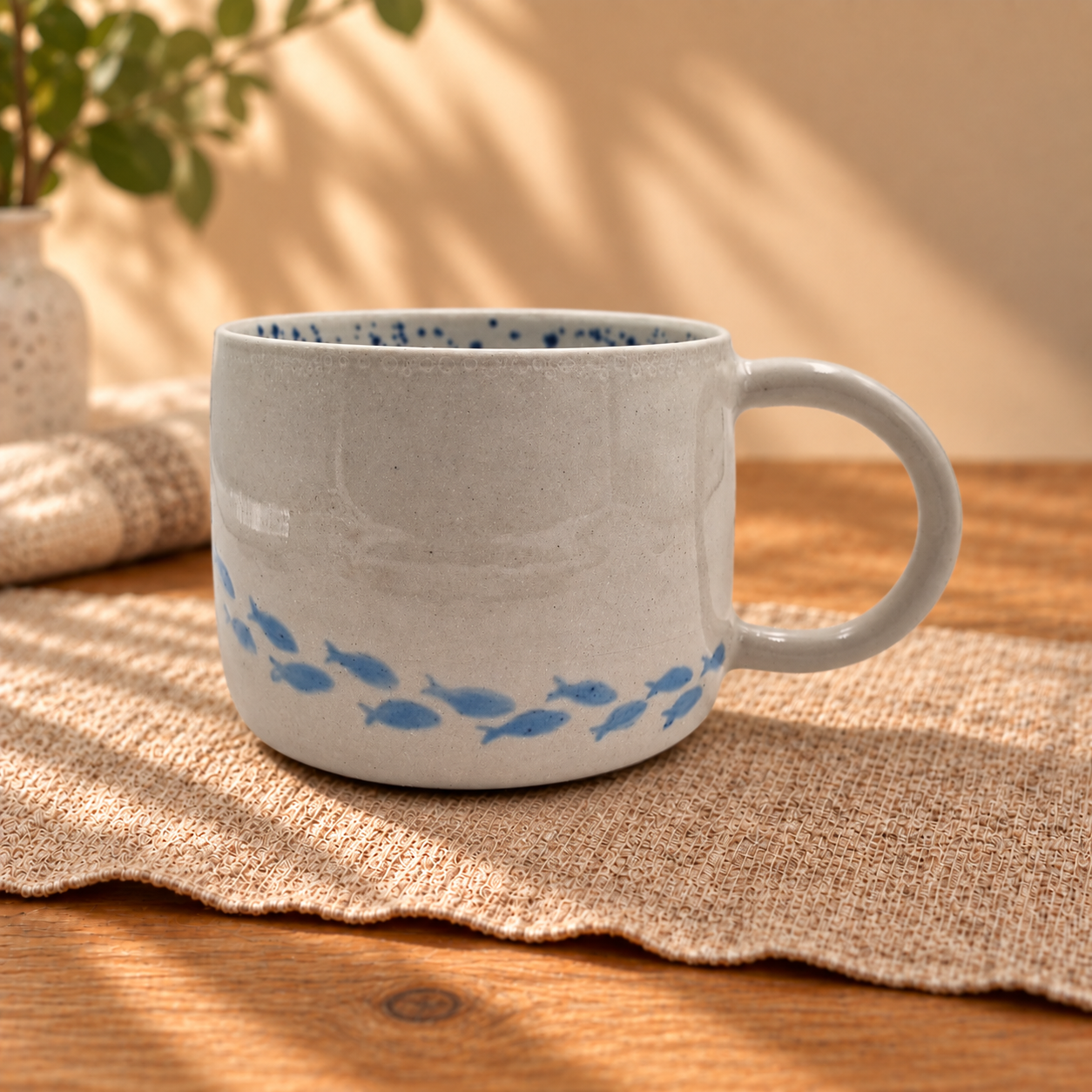 Blue Fish Mug