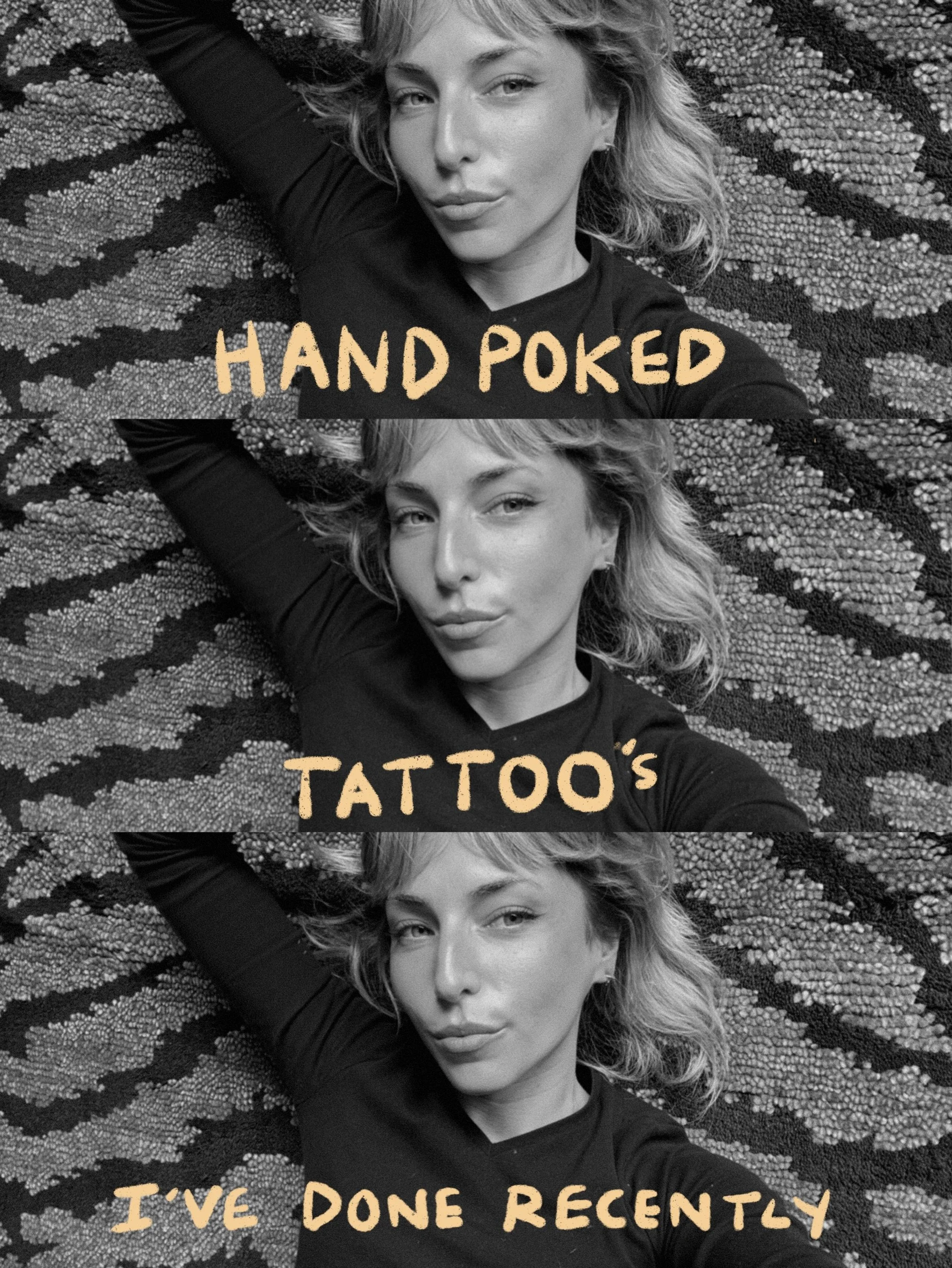 Some of my hand pokesss from late 🫶🏼🫶🏼 going through all these makes me feel insanely lucky and grateful for everyone who&rsquo;s been coming in! WTF is my life, you guys are the best !!