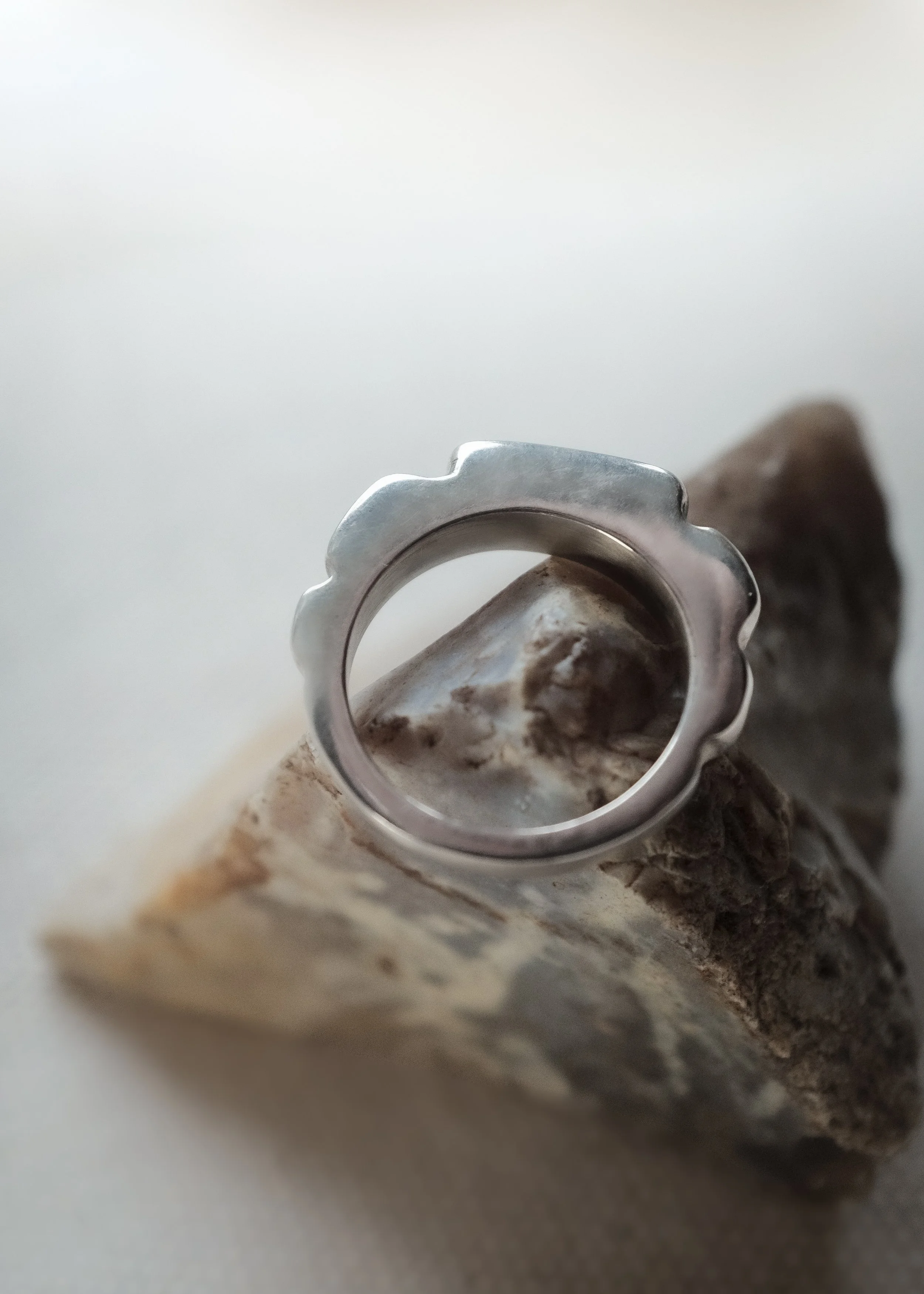 Silver inka ring