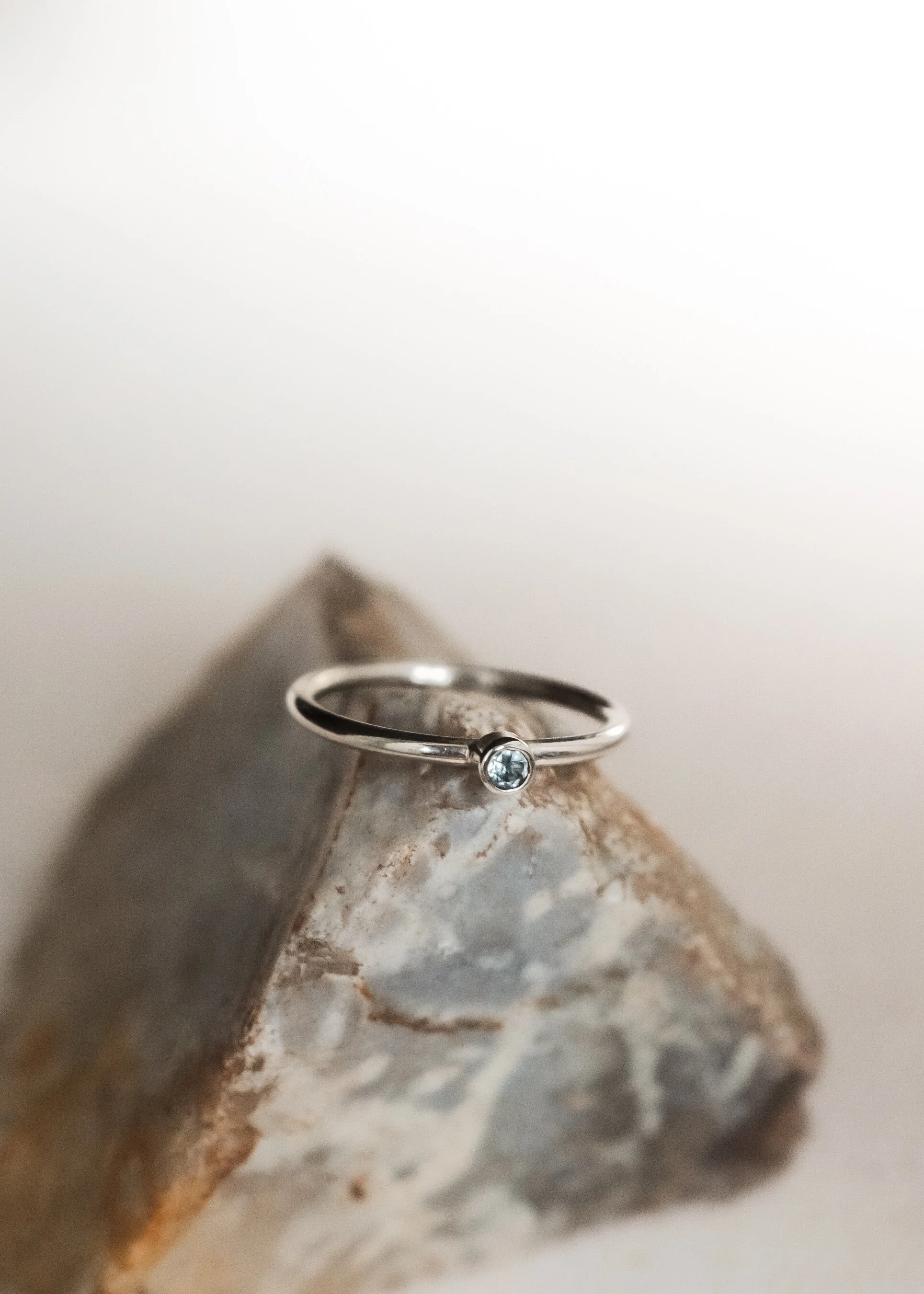 Stackable Rings  - Silver · Topaz