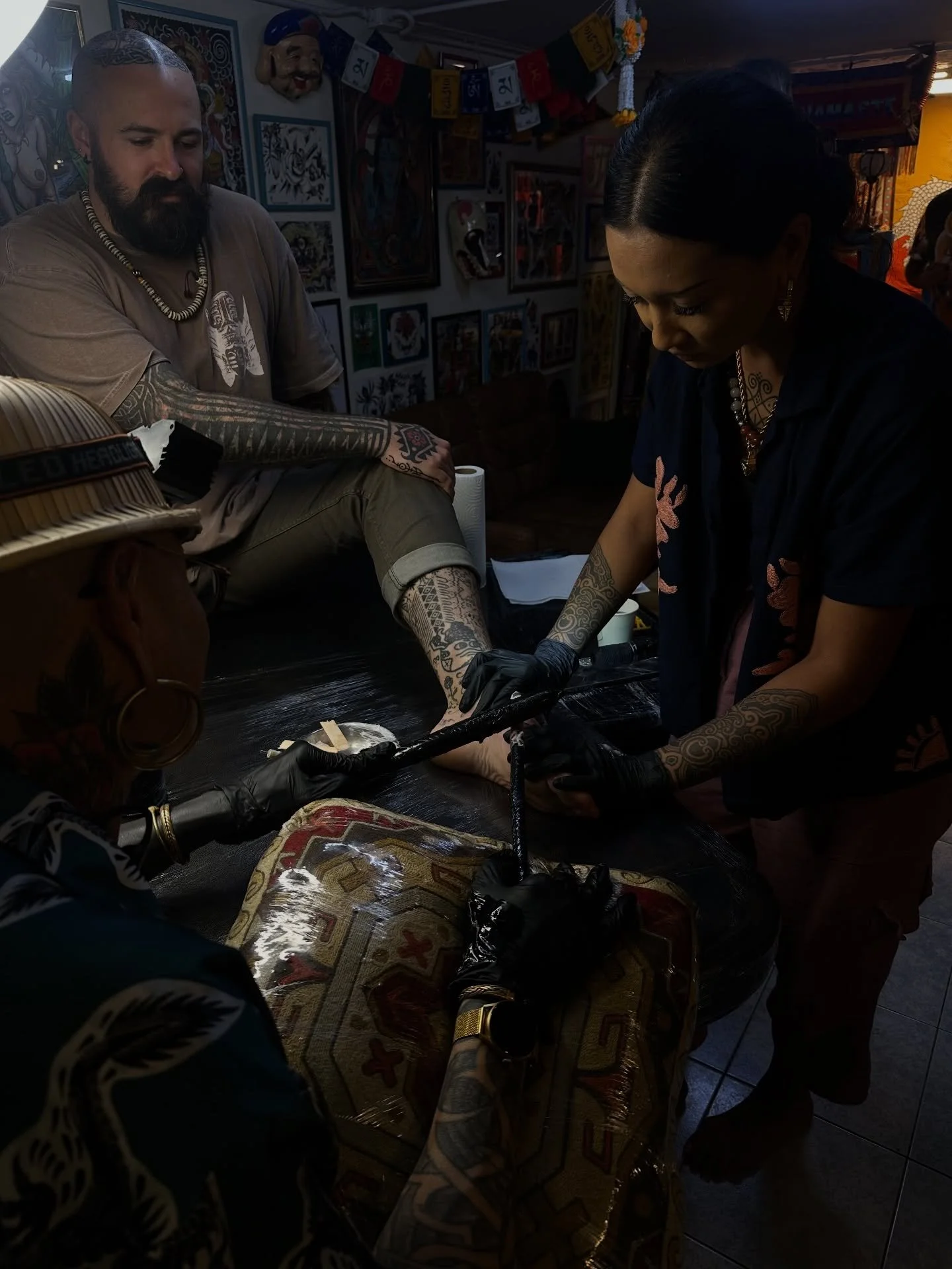 What an amazing time I&rsquo;ve had the past week, thank you @golden.sun.tattoo.temple for having me in this beautiful studio space. This guest spot had given me the opportunity to hang out with old friends, learn and meet so many new talented friend