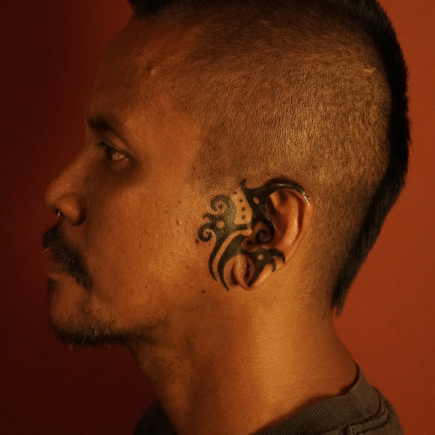 ❈ Done by Handpoke ❈

An awesome piece to end off 2025! Freehanded to follow the anatomy of his ears and made entirely machine-free ✋🏼 

Thank you Wan Black for allowing me full creative freedom! Now we can call you, Wan Tribal Black 🫨✨

For intric