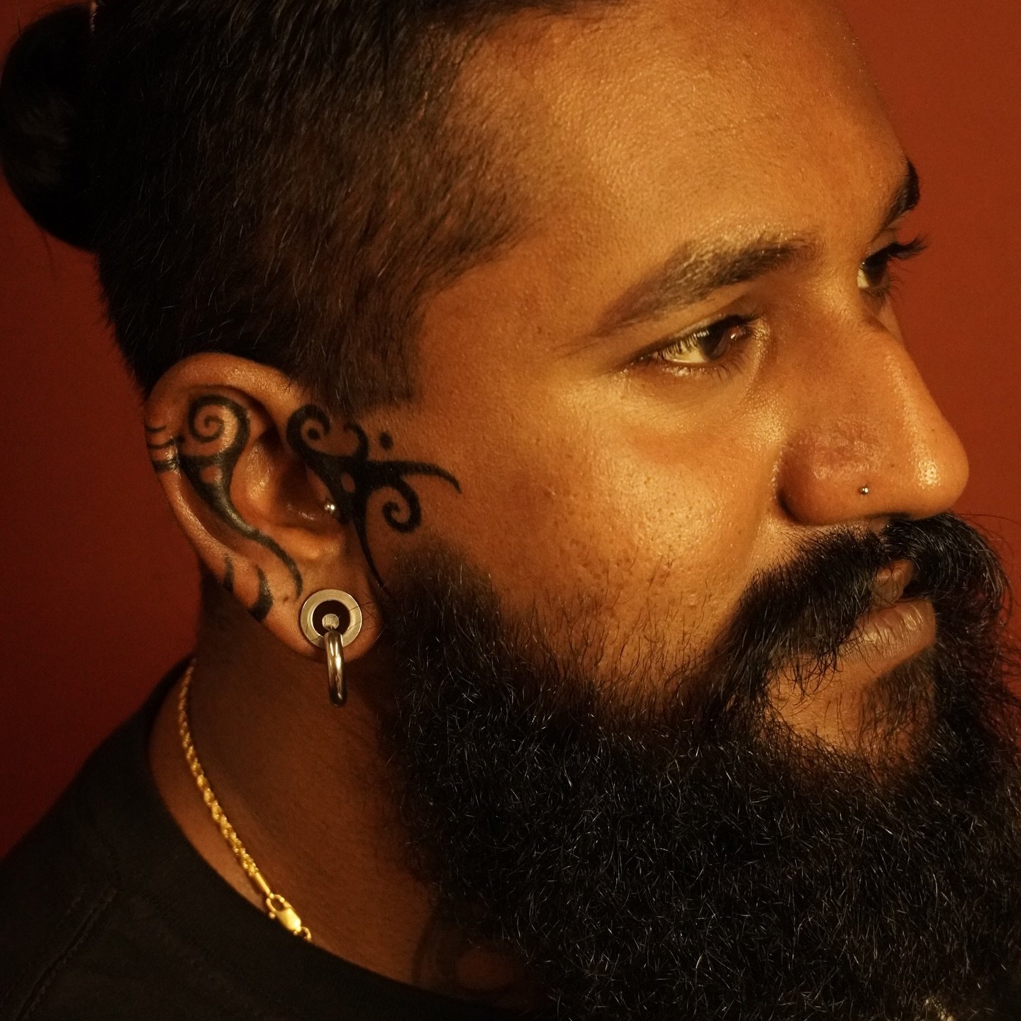 ❈ Done by Handpoke ❈

Same vibes but slightly different, freehanded on the ears for @chaostrophy_ 
Thanks for allowing full trust for this dude! ✨🙇🏻&zwj;♀️🙏🏽

Would love to adorn more ears or any other delicate areas.
www.pokeahontas.com or iwani