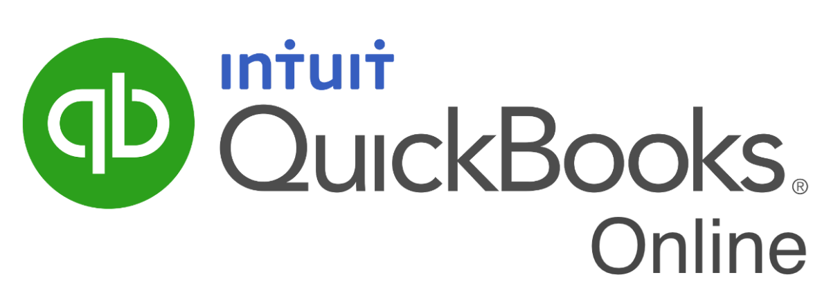 Intuit QuickBooks Online logo featuring a green circle with "qb" initials and text "intuit QuickBooks Online" in blue and black.