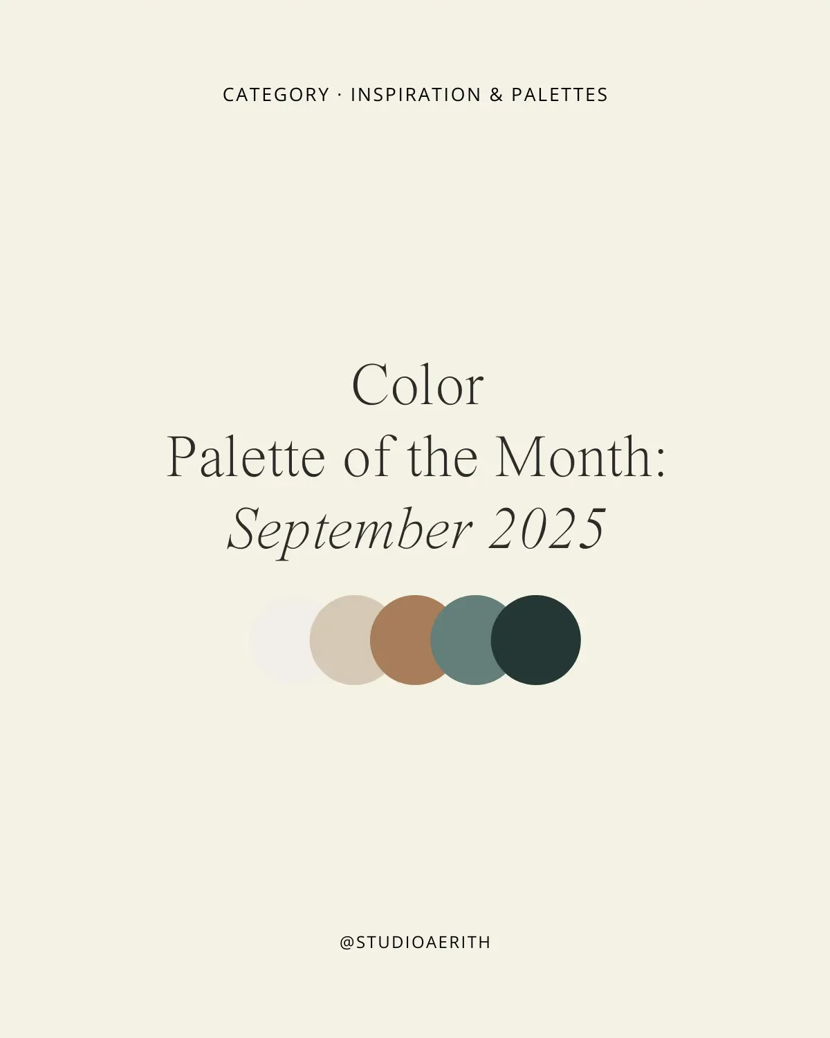 Color Palette of the Month: September 2025