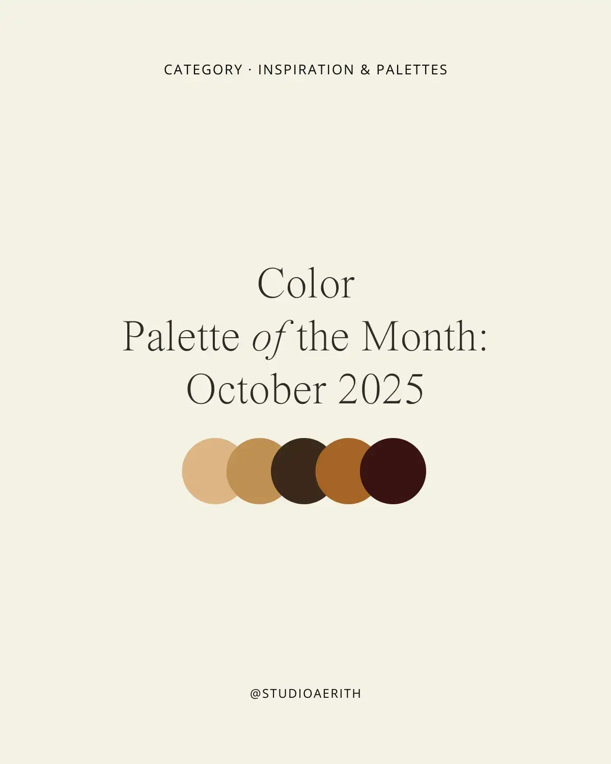 Color Palette of the Month: October 2025