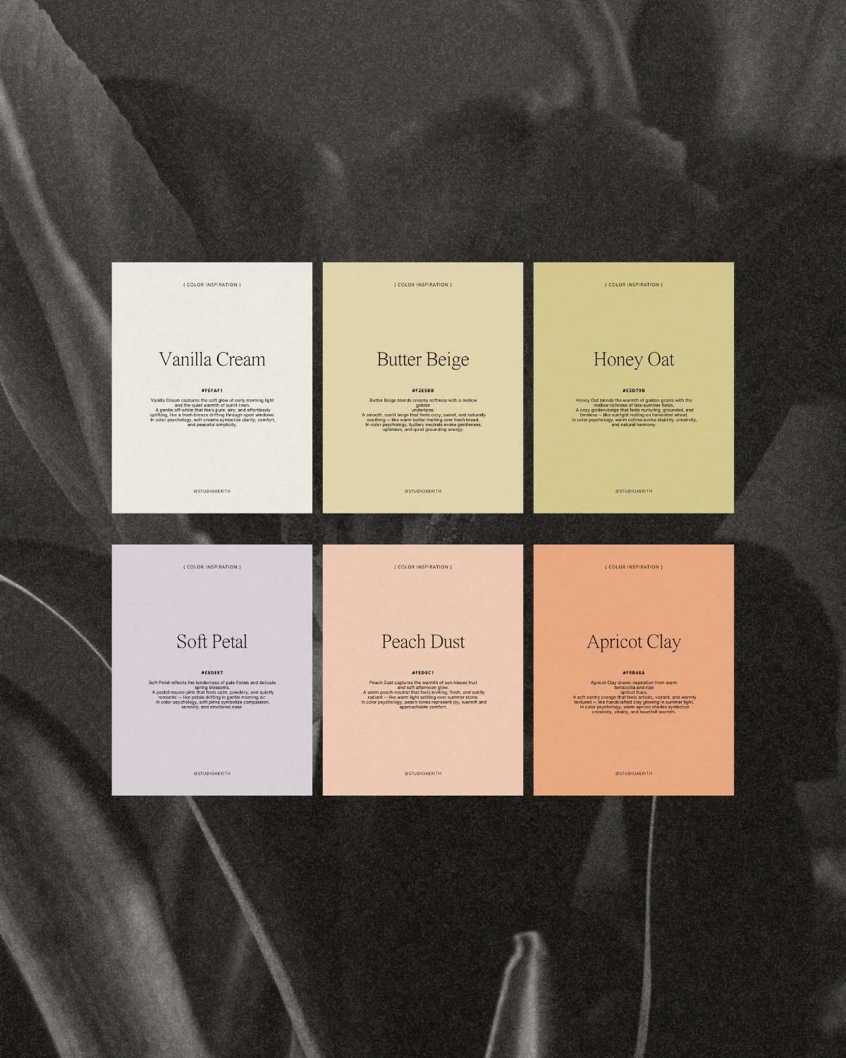 6 Summer Pastels · Grained Backgrounds