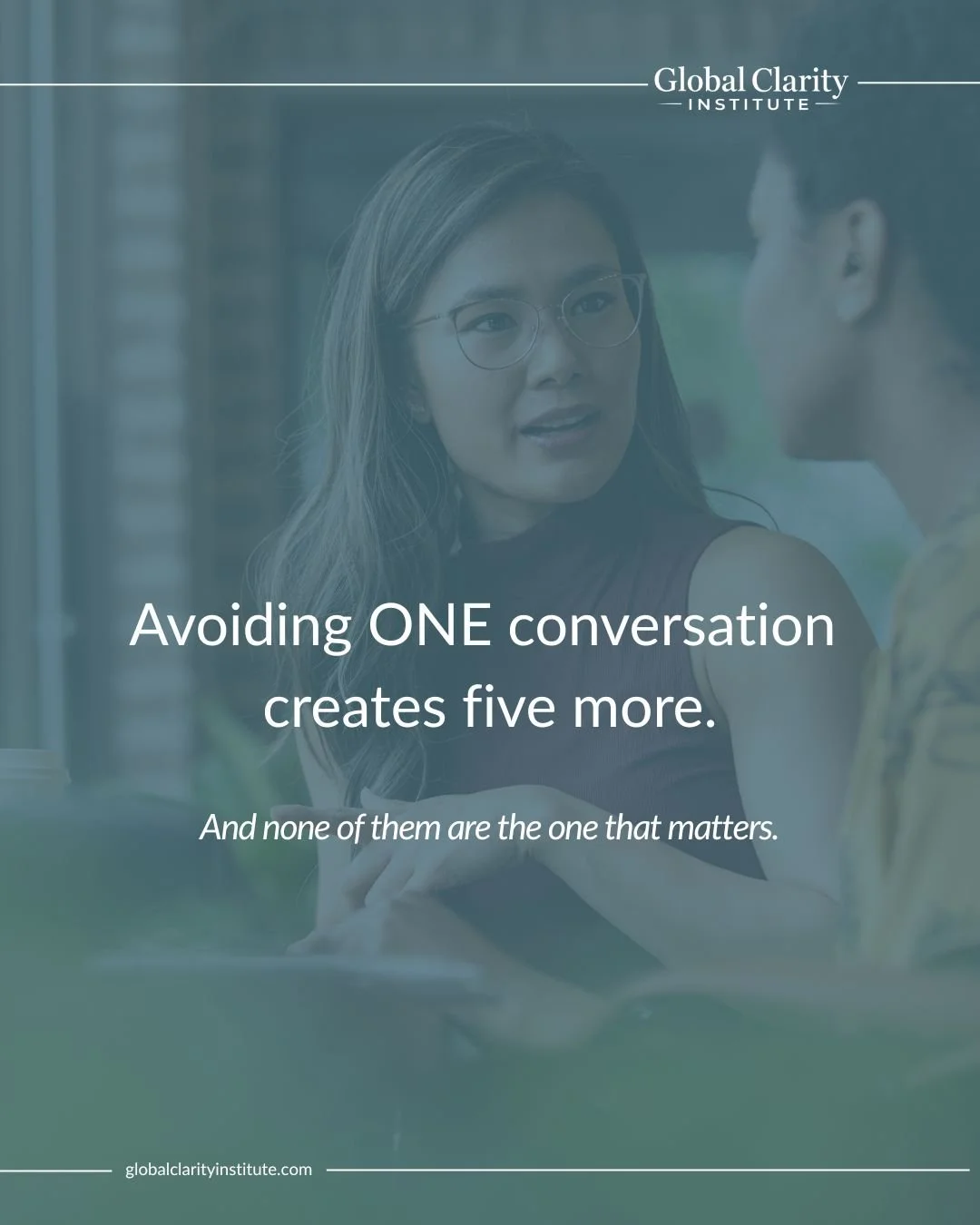 Avoiding one conversation doesn&rsquo;t keep things stable.

It creates more problems to manage later.

The feedback you softened.
The behavior you didn&rsquo;t name.
The moment you let pass because it felt uncomfortable.

None of it disappears.

It 
