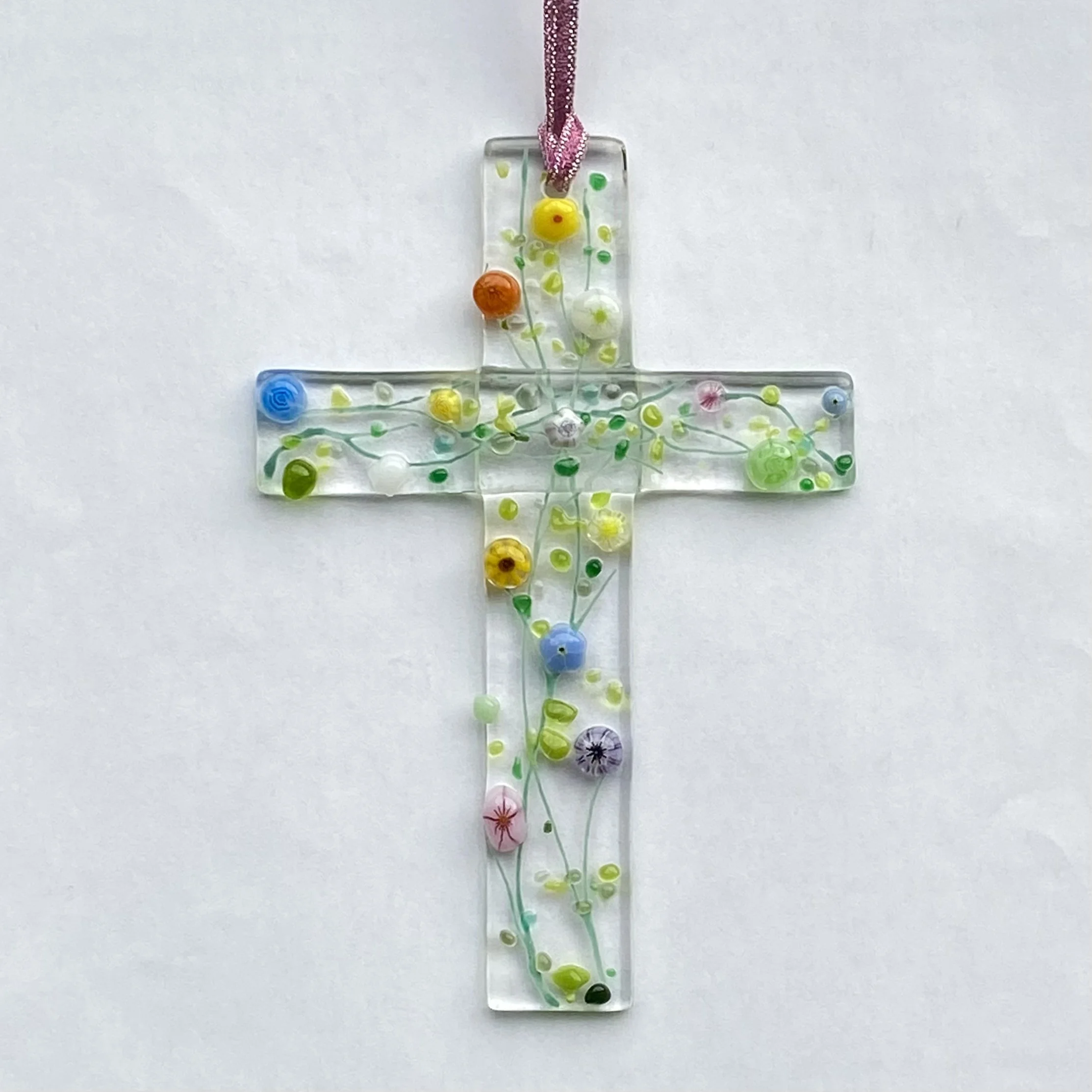 Spring Flower Mini Cross -