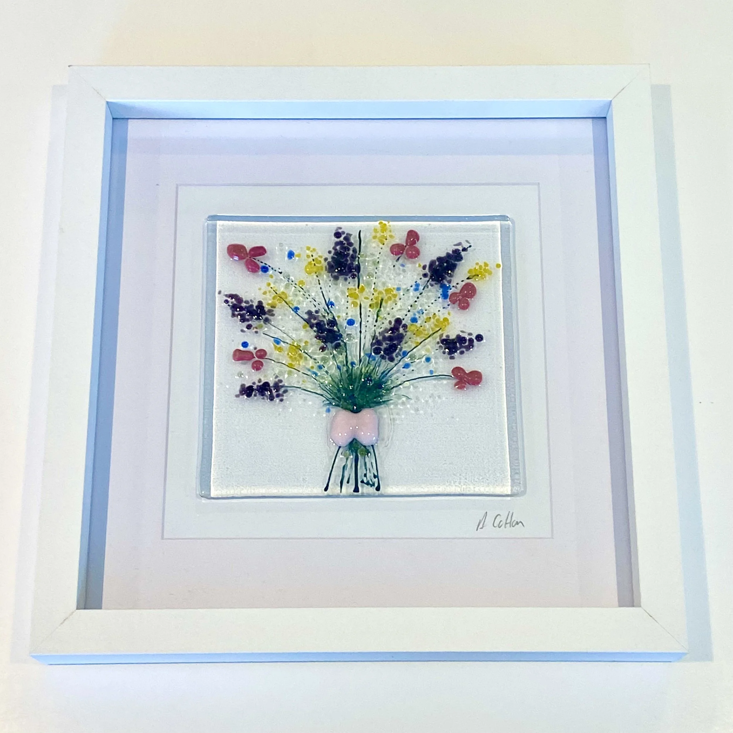 Bouquet of Fused Glass  Flowers