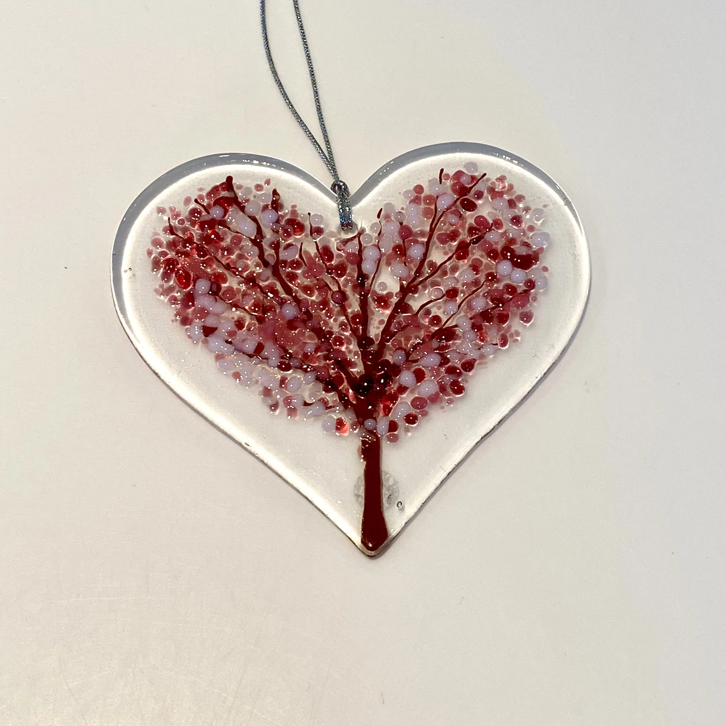 Spring Blossom Tree Heart Ornament