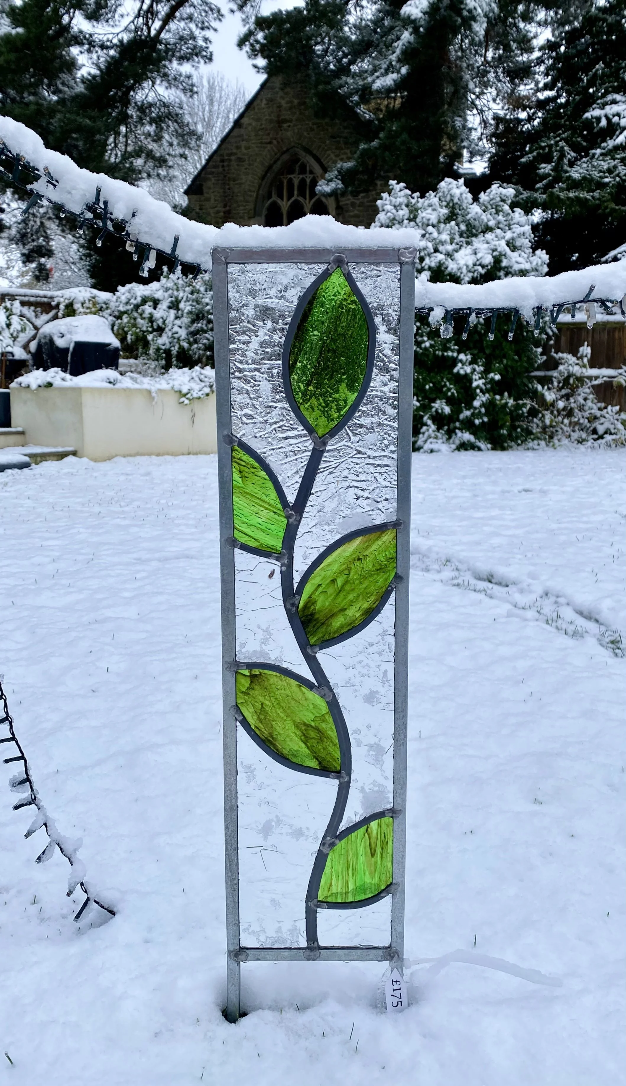 Leaf garden panel