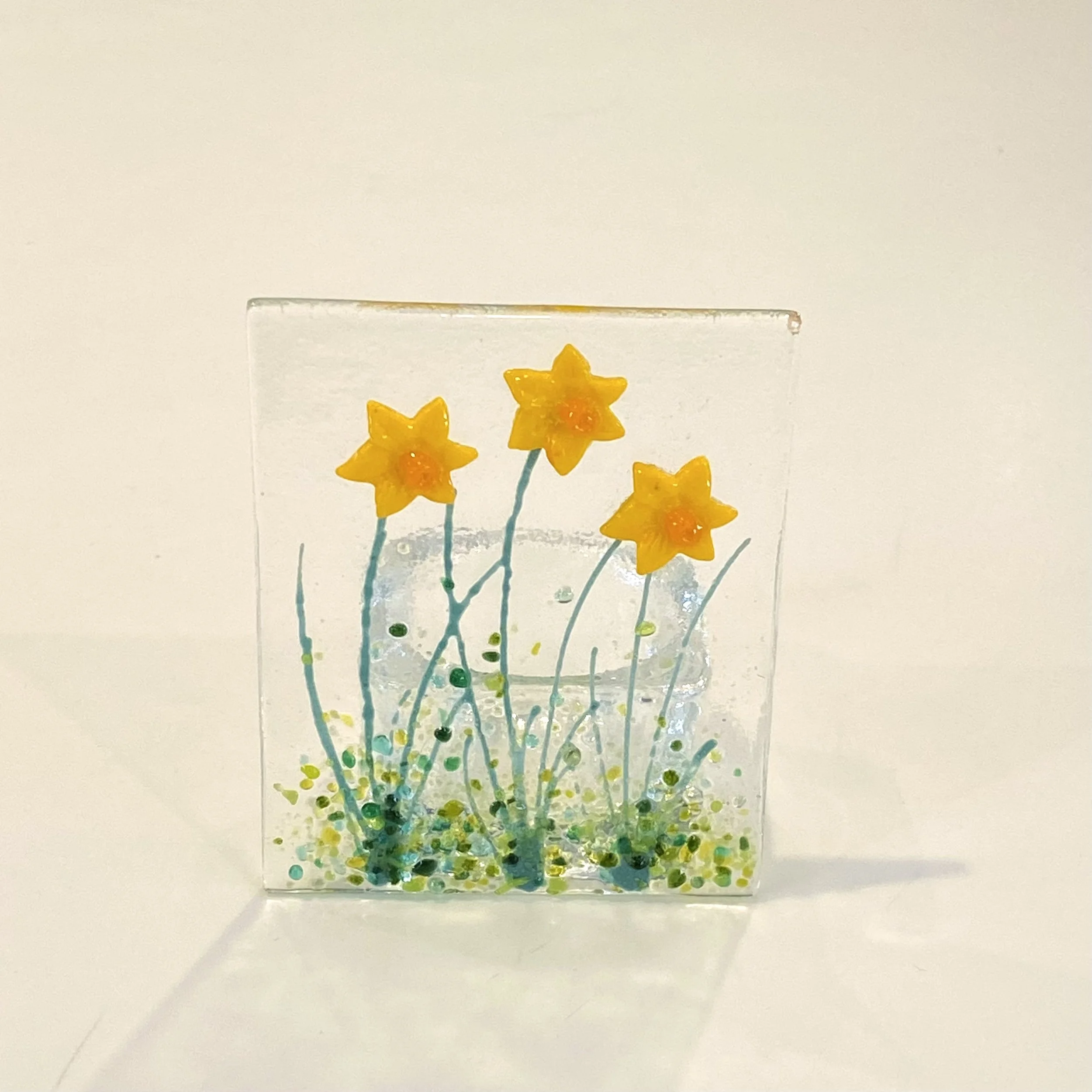 Yellow Daffodil Tealight Holder