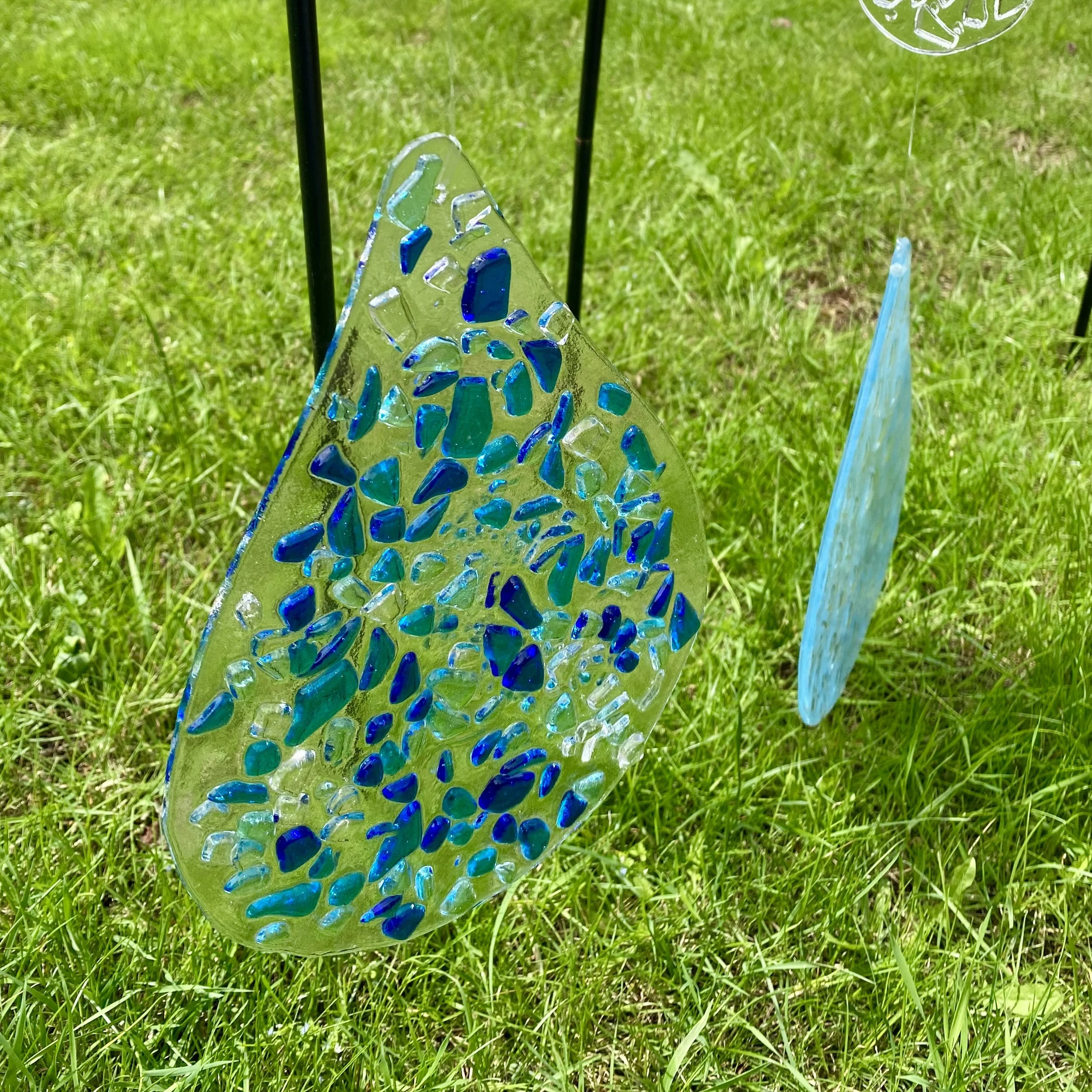 Chunky Blues Large Raindrop
