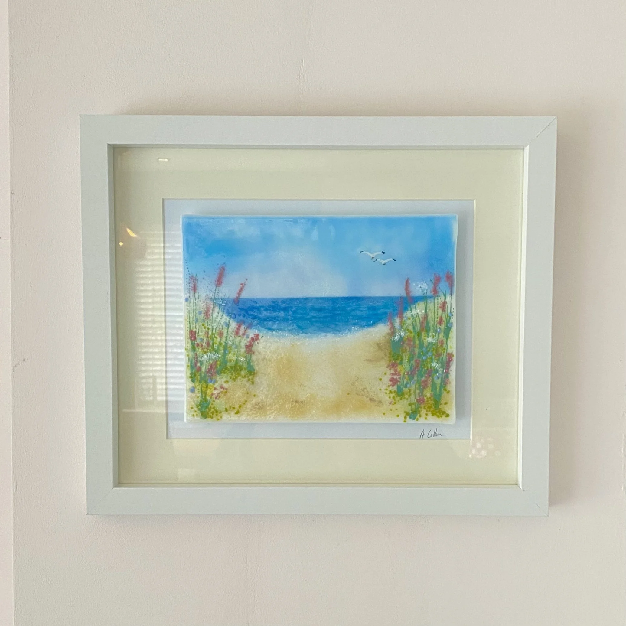 Seascape Serenity Fused Glass Artwork