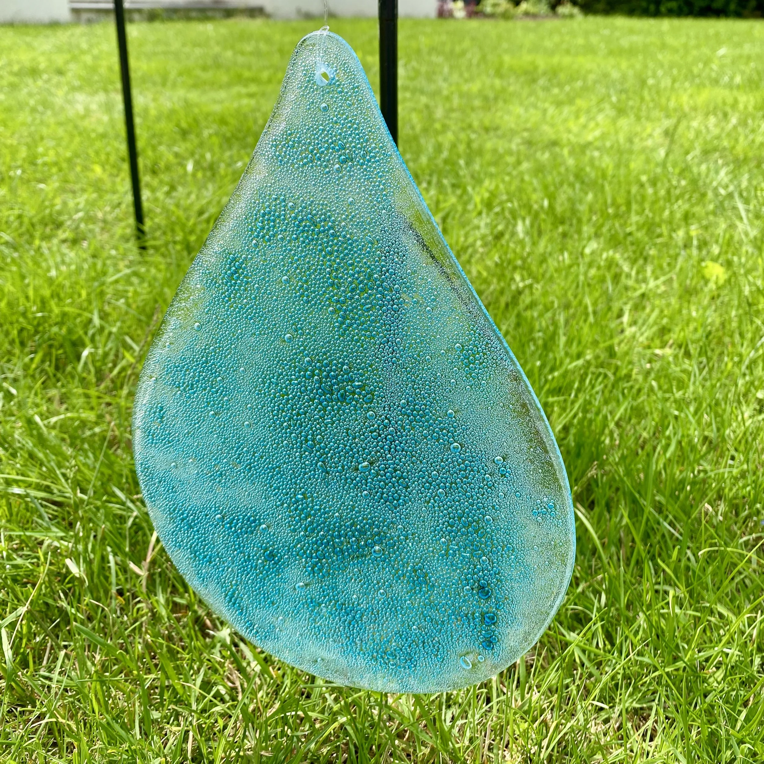 Large Blue Bubble Raindrop