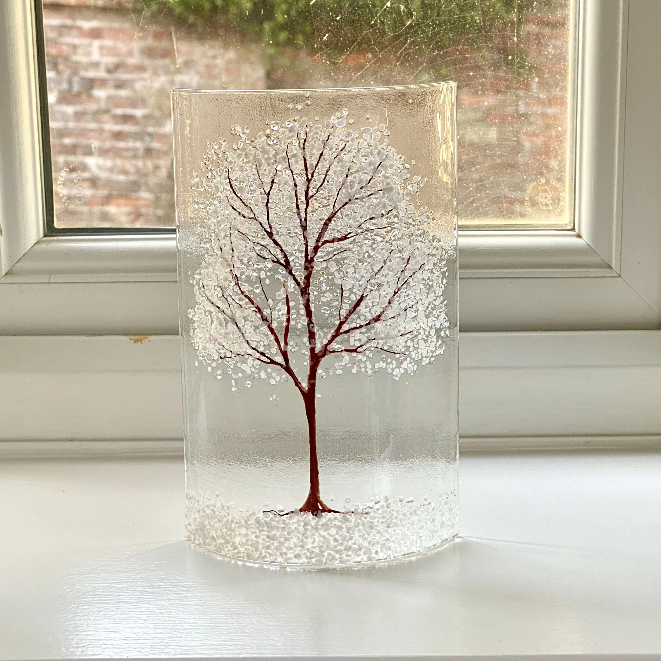 Winter Tree Candle Screen