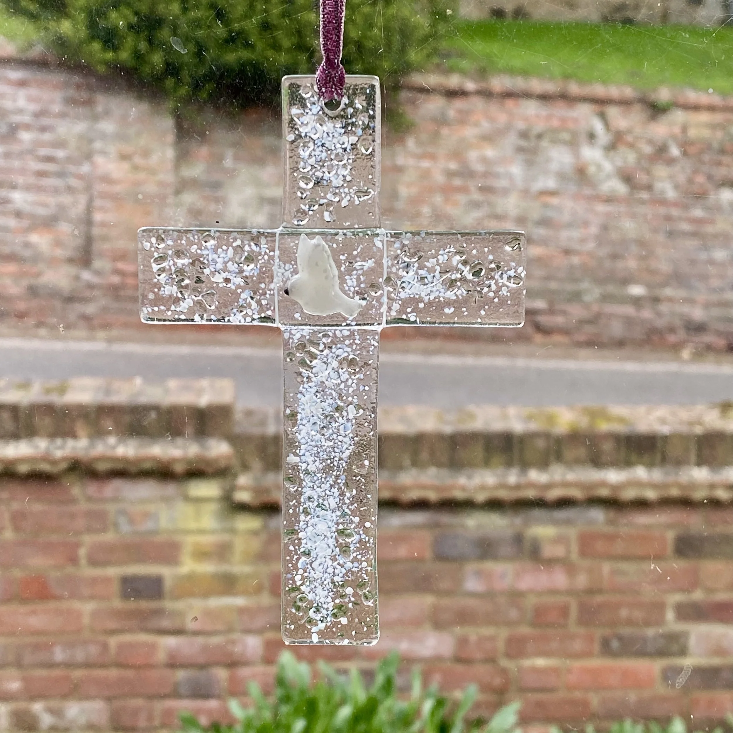 Dove of Peace Mini Cross