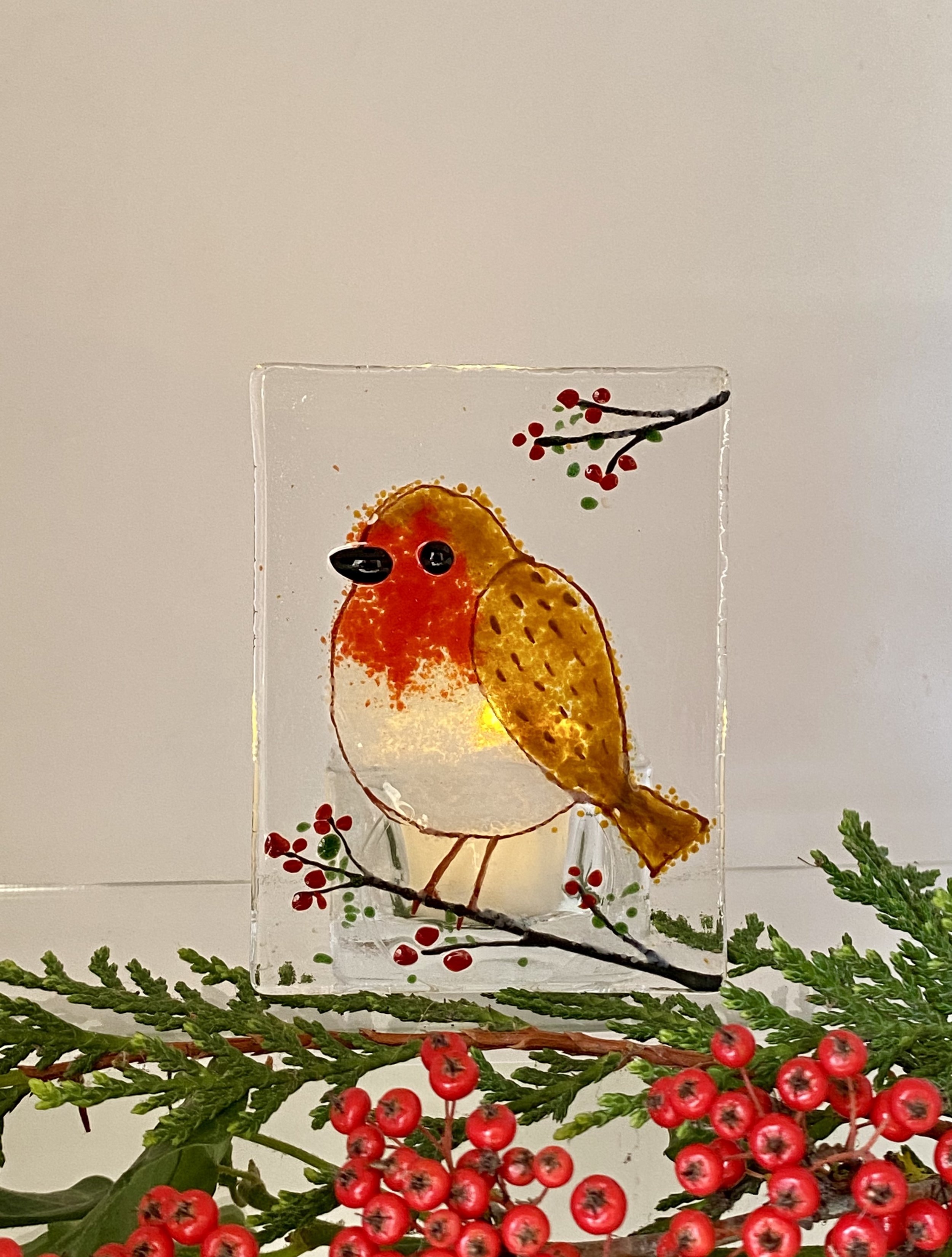 Robin tea light holder