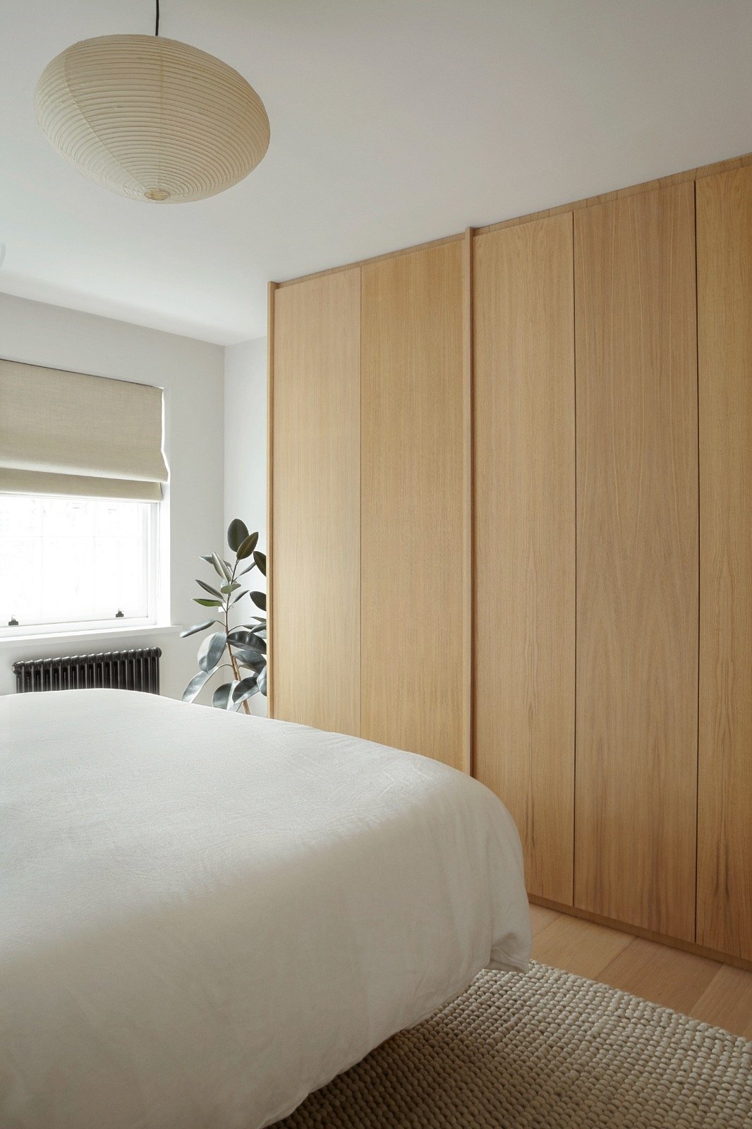 Bespoke Fitted oak veneer wardrobes Joinery