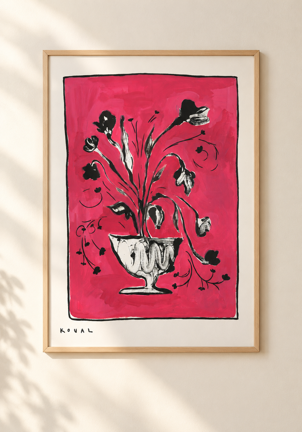 PRINT "Pink Flowers in a Vase"